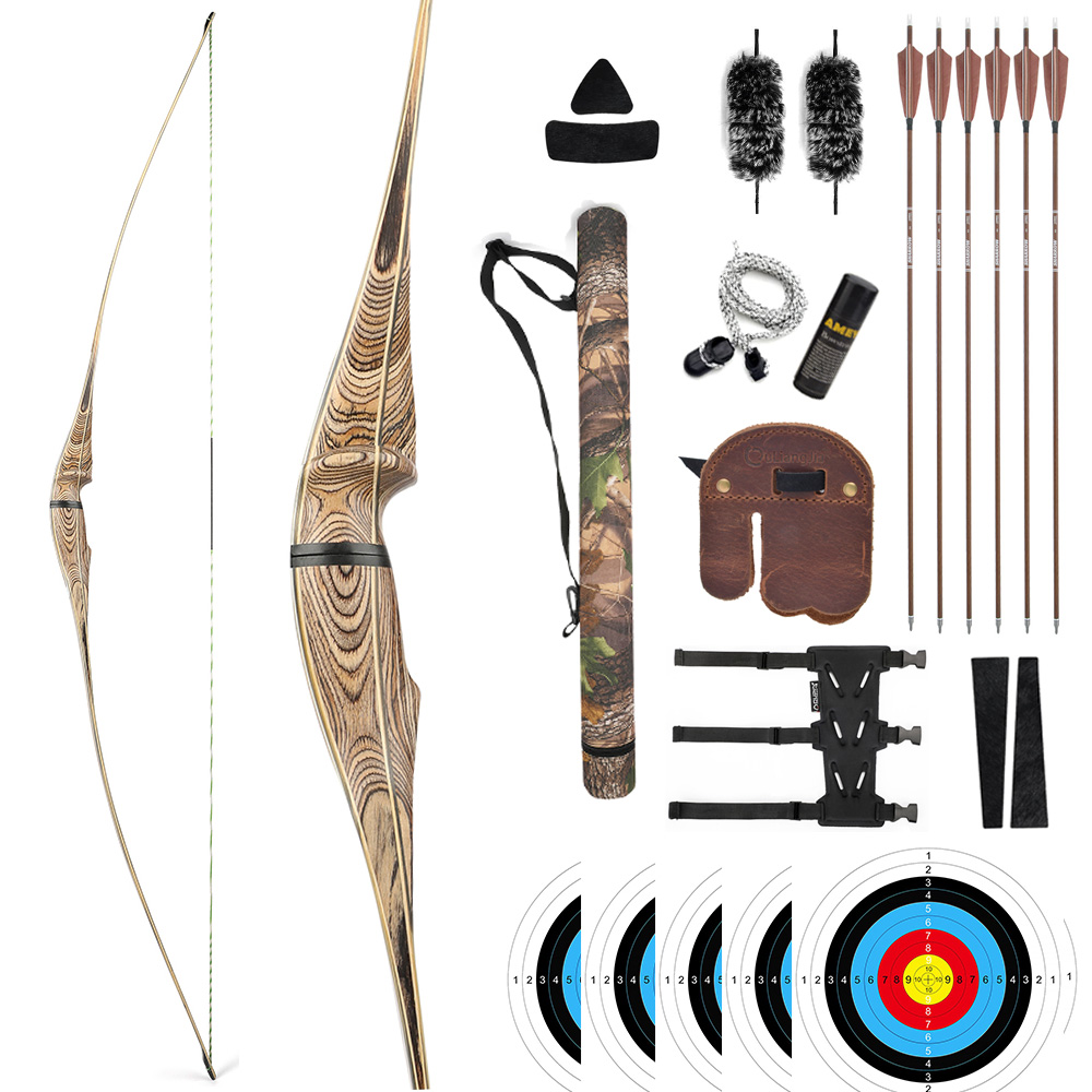 Traditional 60" 62" 64" Handmade Longbow RH/LH 20-50# @28"