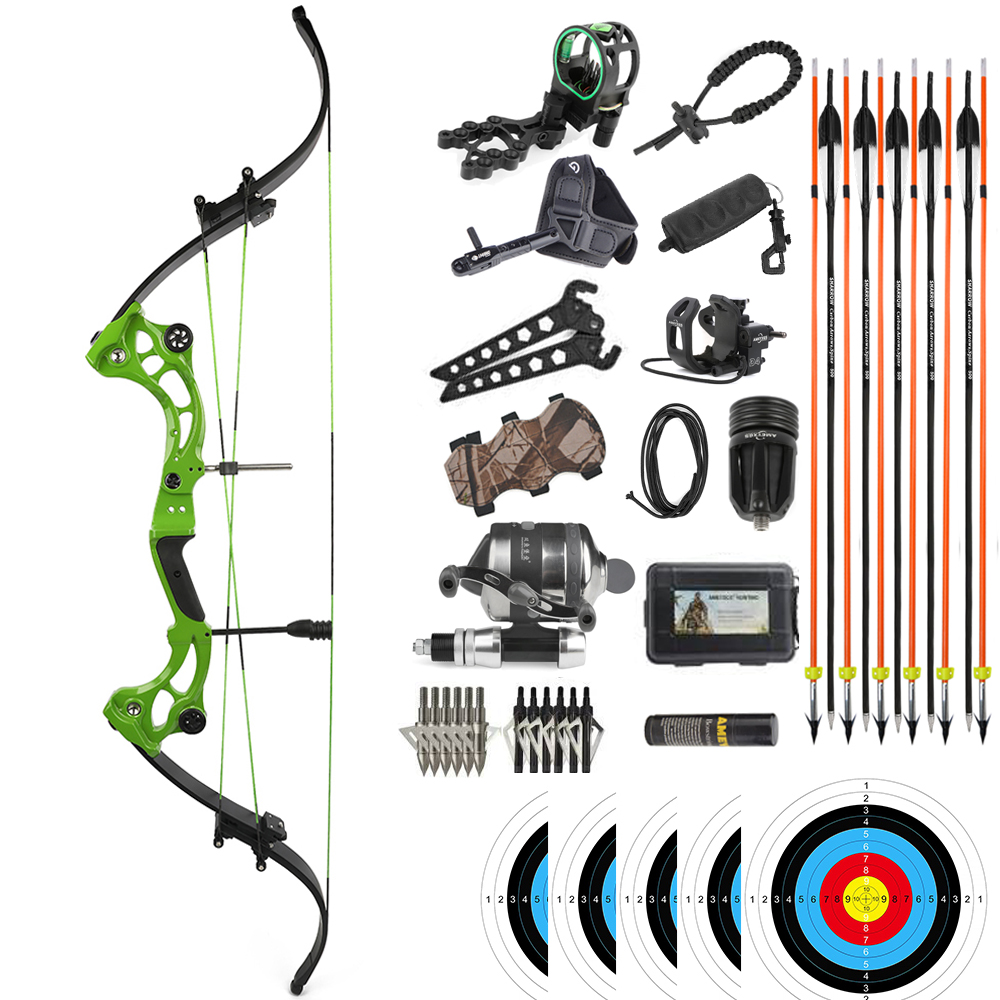 JUNXING F164 Archery Recurve Bow Fishing Bow 40-55 lbs