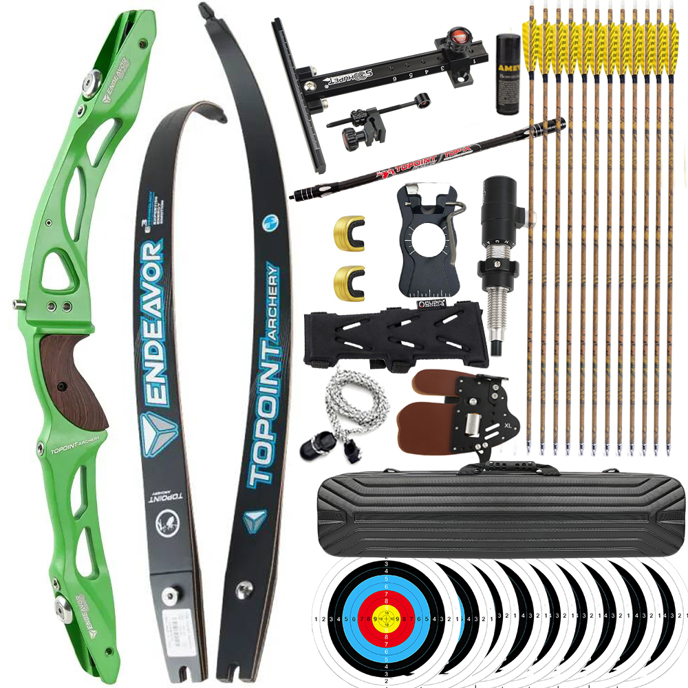 TOPOINT Endeavor R10 66" 68" 70" ILF Target Recurve Bow 16-44# @28"