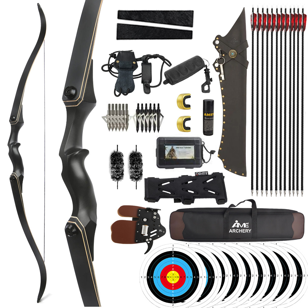 JUNXING F171 58" 60" Recurve Hunting Bow 25-65 lbs