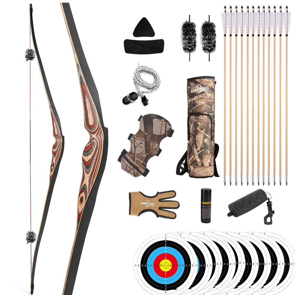 Traditional 58" Handmade Hybrid Wooden Longbow 20-55# @ 28"