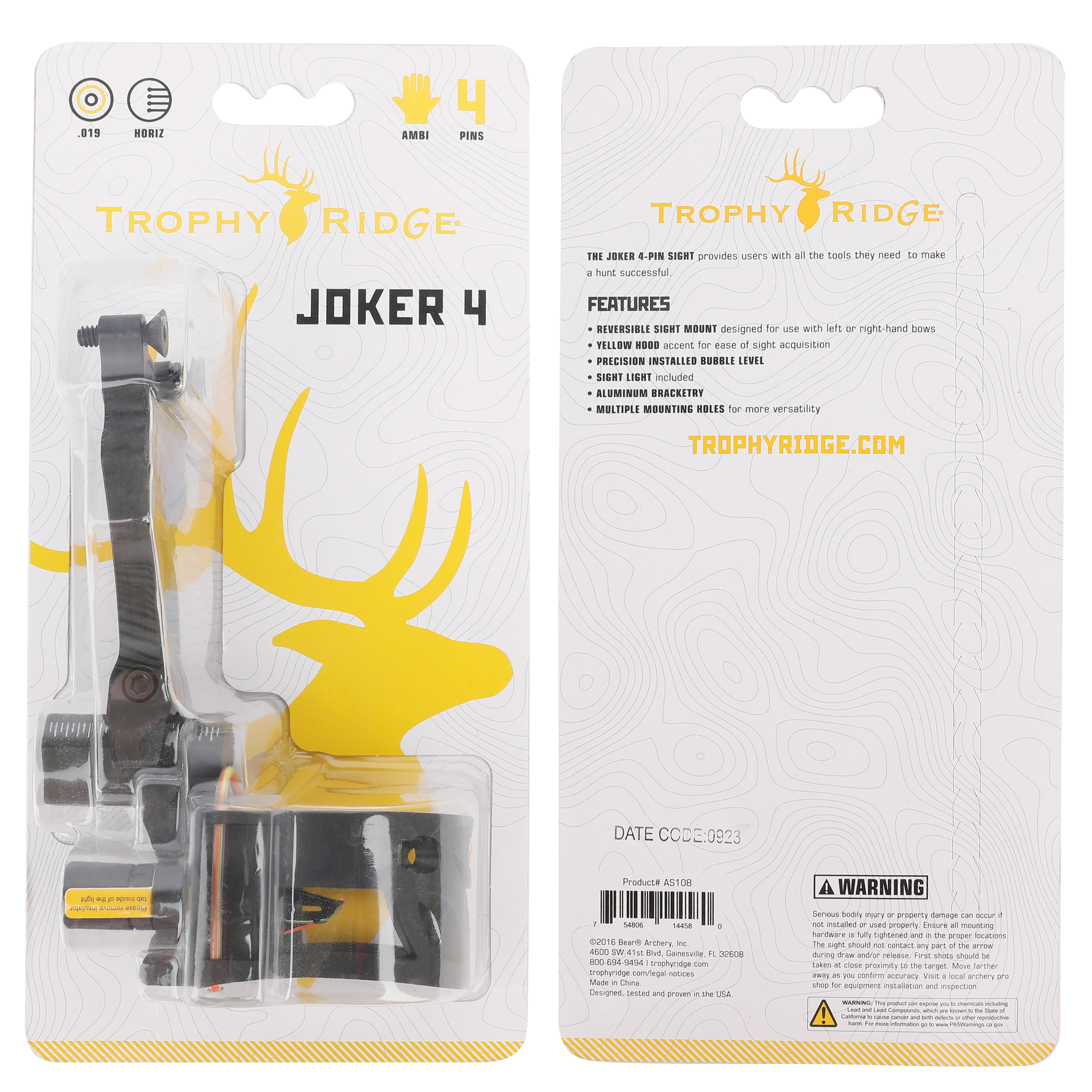 Trophy Ridge Joker 4 Pin Bow Sight