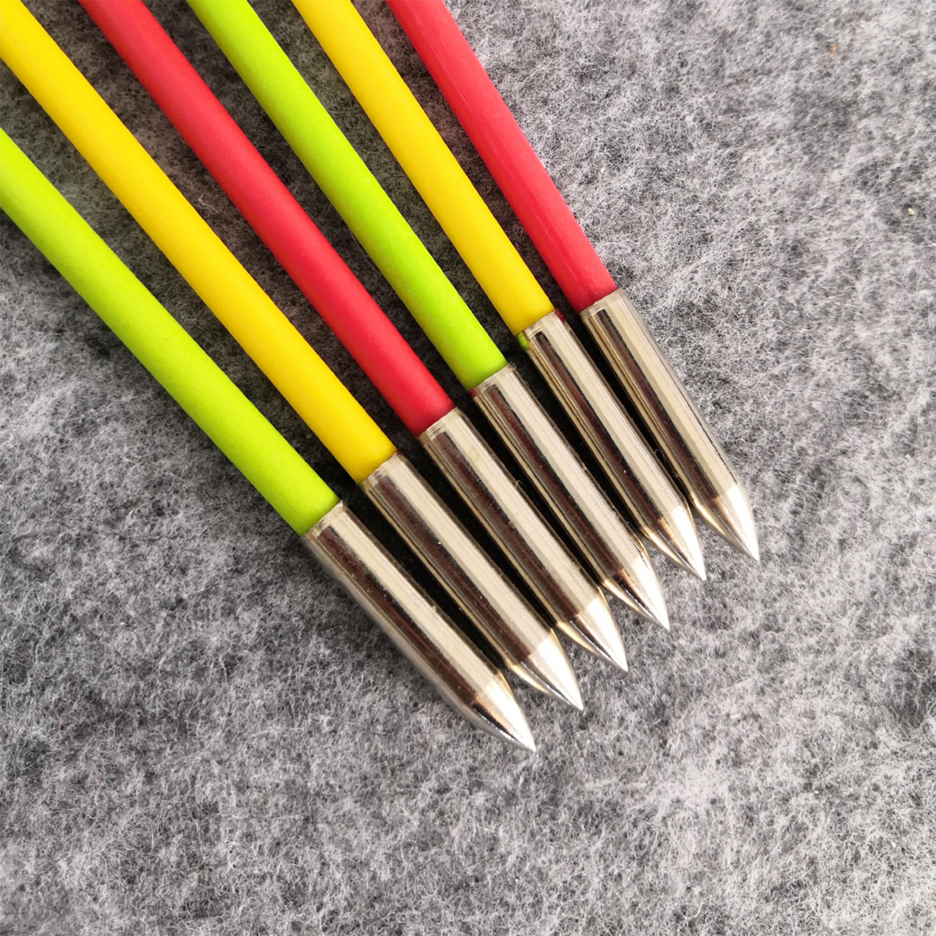 30" Fiberglass Archery Arrows ID 6mm Shooting Taregt (12-Pack)