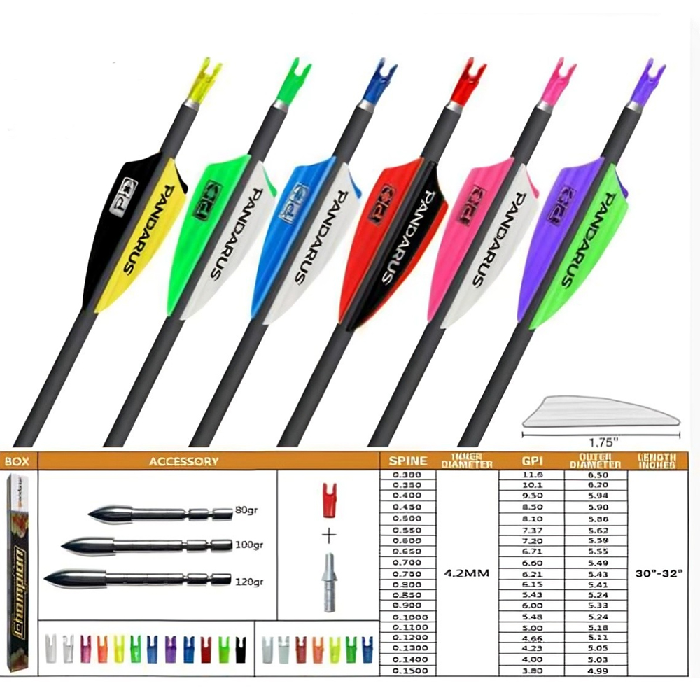 PANDARUS ICEPOINT 40-T High Carbon Arrows ± .003