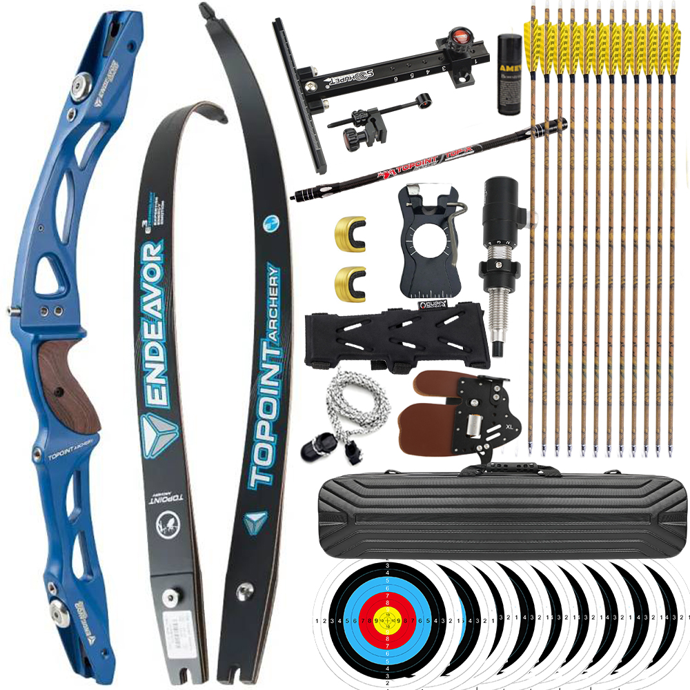 TOPOINT Endeavor R10 66" 68" 70" ILF Target Recurve Bow 16-44# @28"