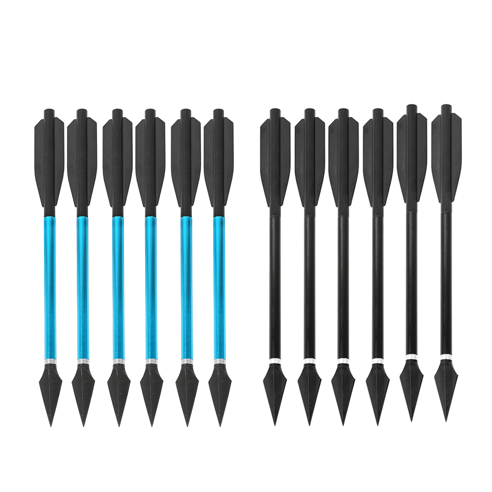 Mini Crossbow Bolt with Replaceable Steel Tips Aluminum Pistol Crossbow(12 Pack)