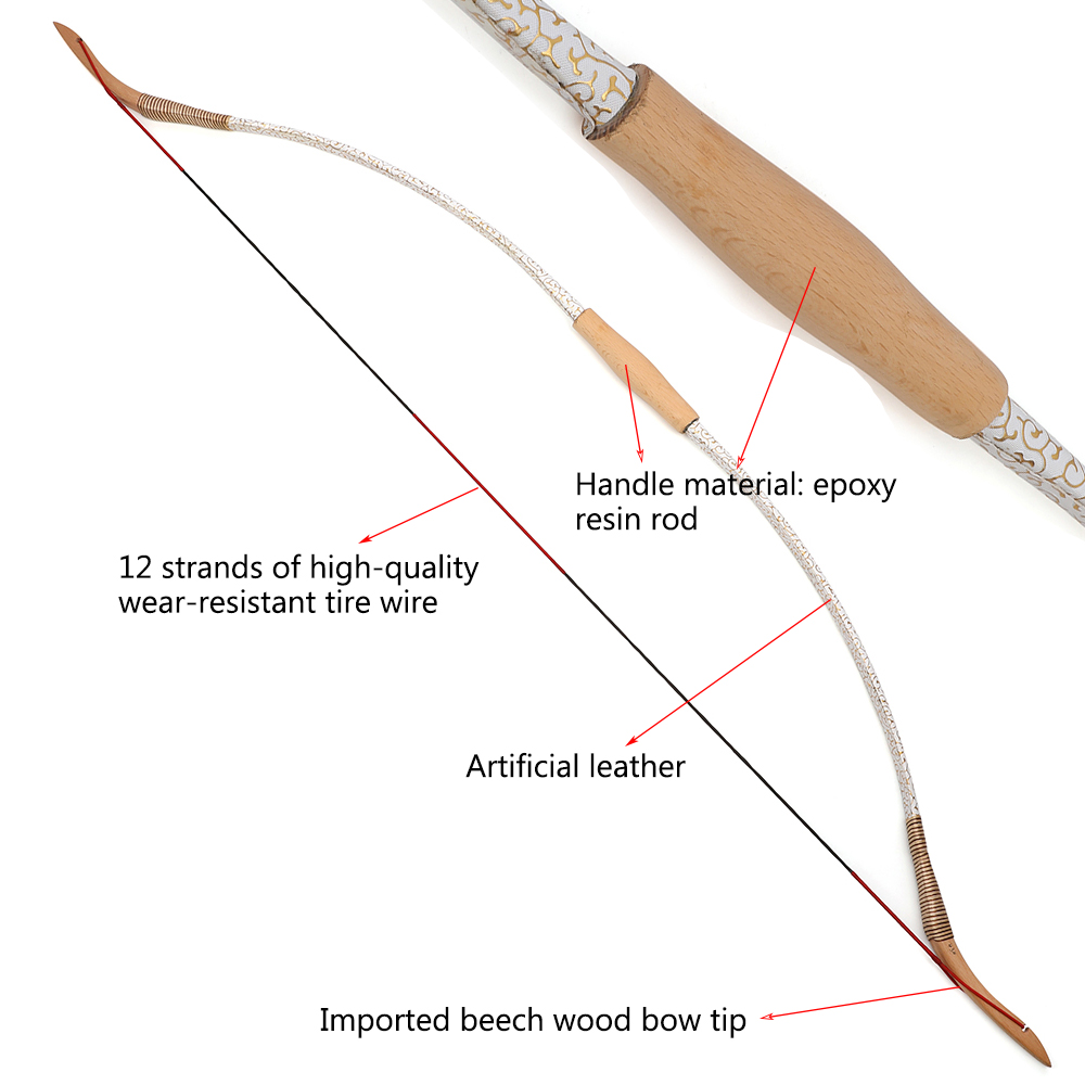  Mongolian Traditional Hunting Bow 15-40 lbs