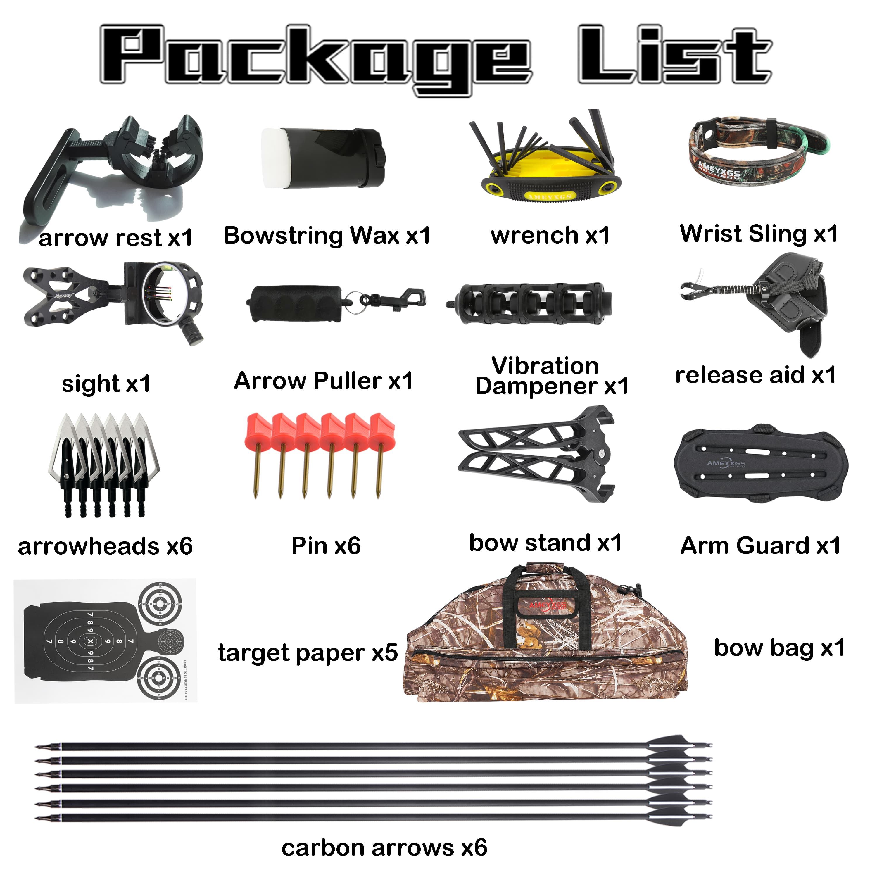 AMEYXGS E8 Hunting Compound Bow CNC Archery 30-70 lbs