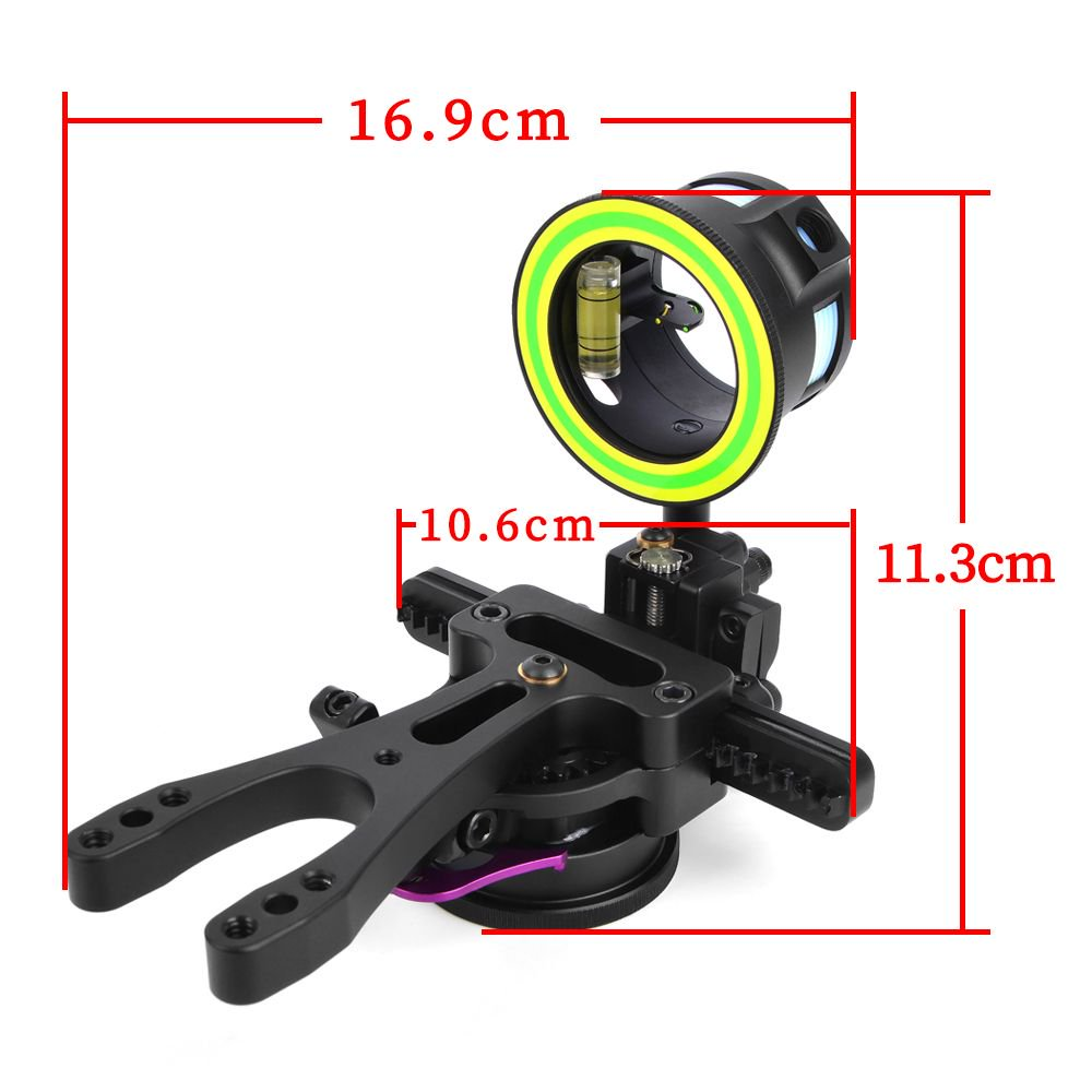 TOMMY HOGG Compound Bow Hunting Sight 3-Axis Adjustable