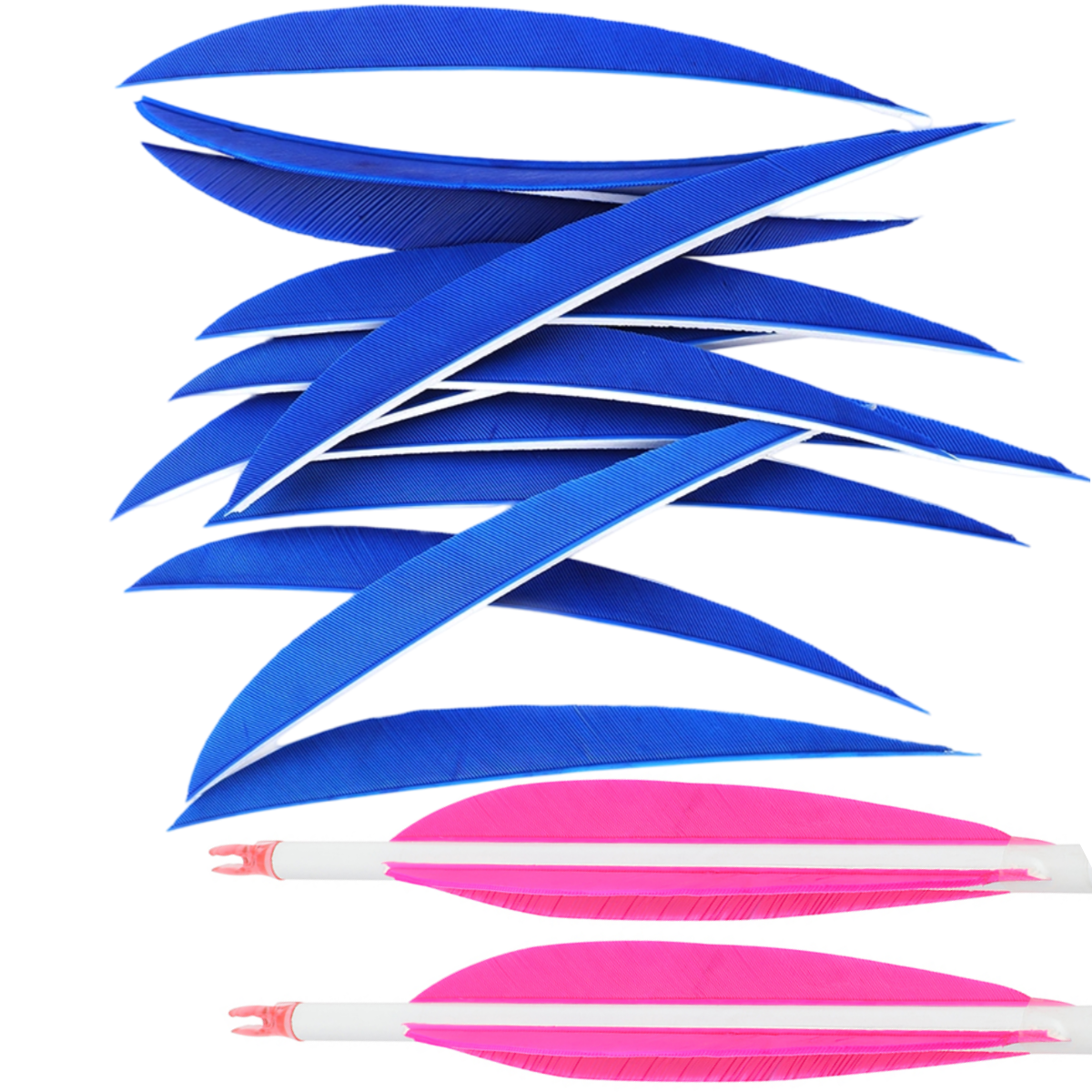 Turkey Arrow Feathers 5 Inch Natural Traditional Fletching  (50 Pack)