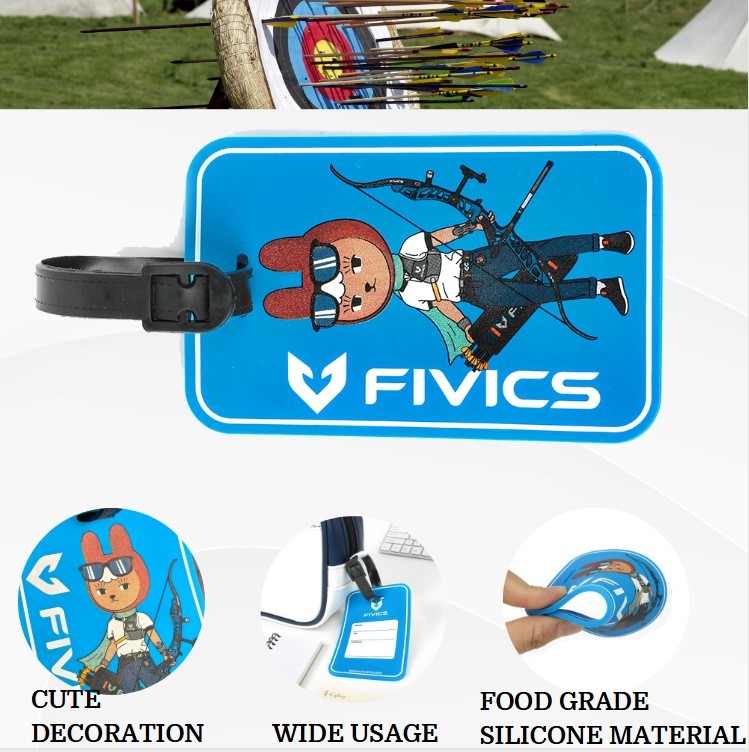 FIVICS Luggage Tags Archery Creative Keychain Pendant Backpack