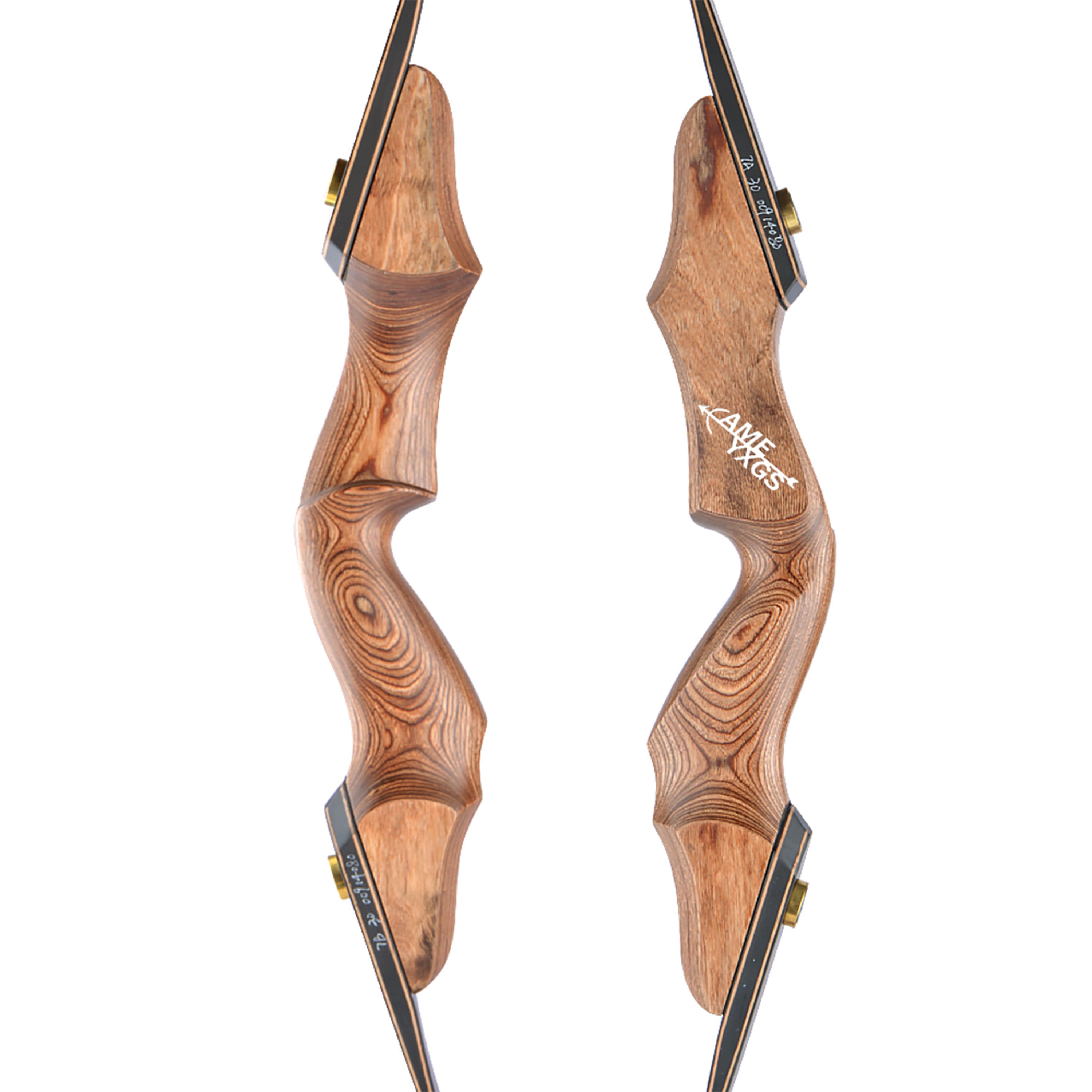 60" Archery Takedown Long Bow Wooden American Hunting Target 30-50lb