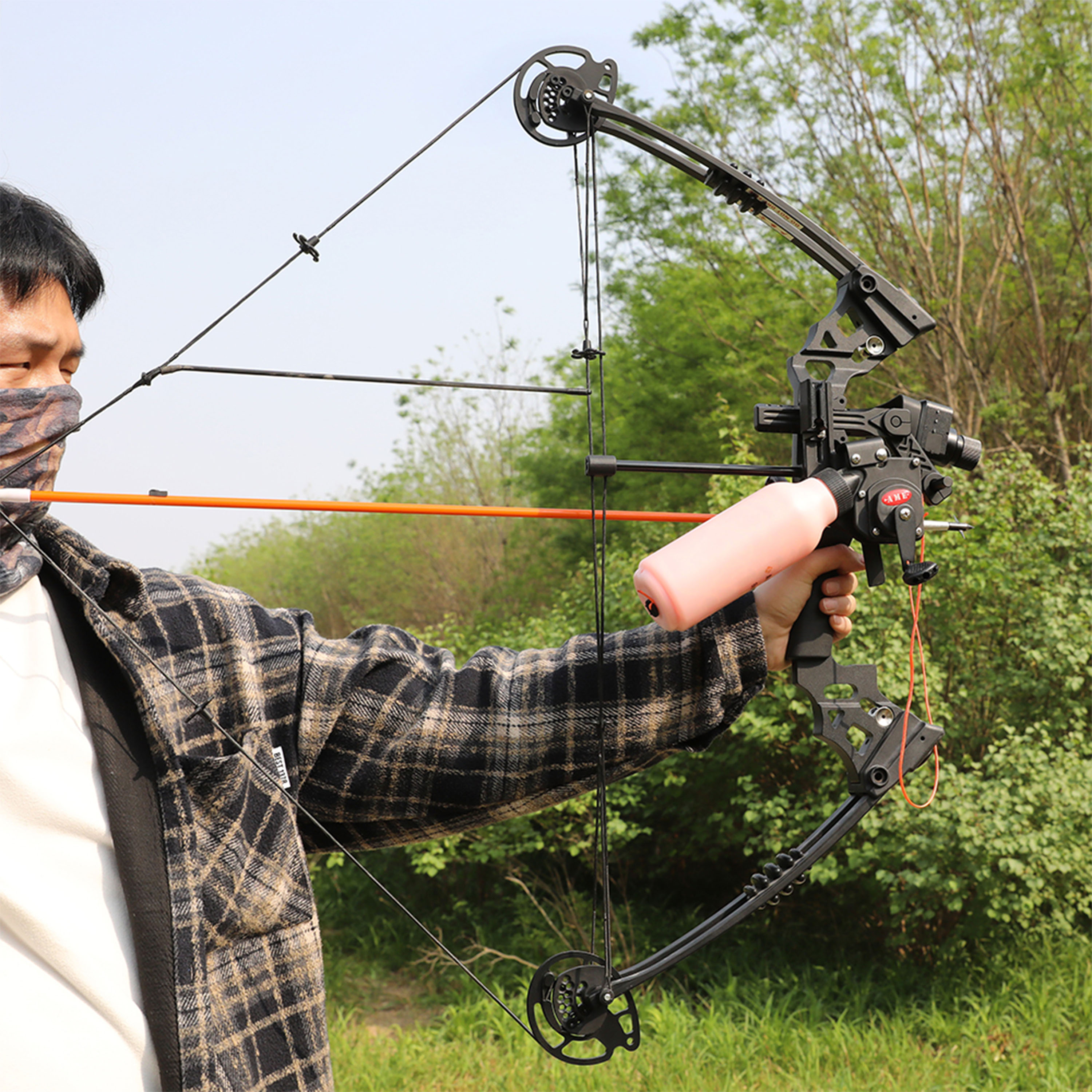 CHN Archery Bowfishing Bottle Reel Hunting Fish Shooting