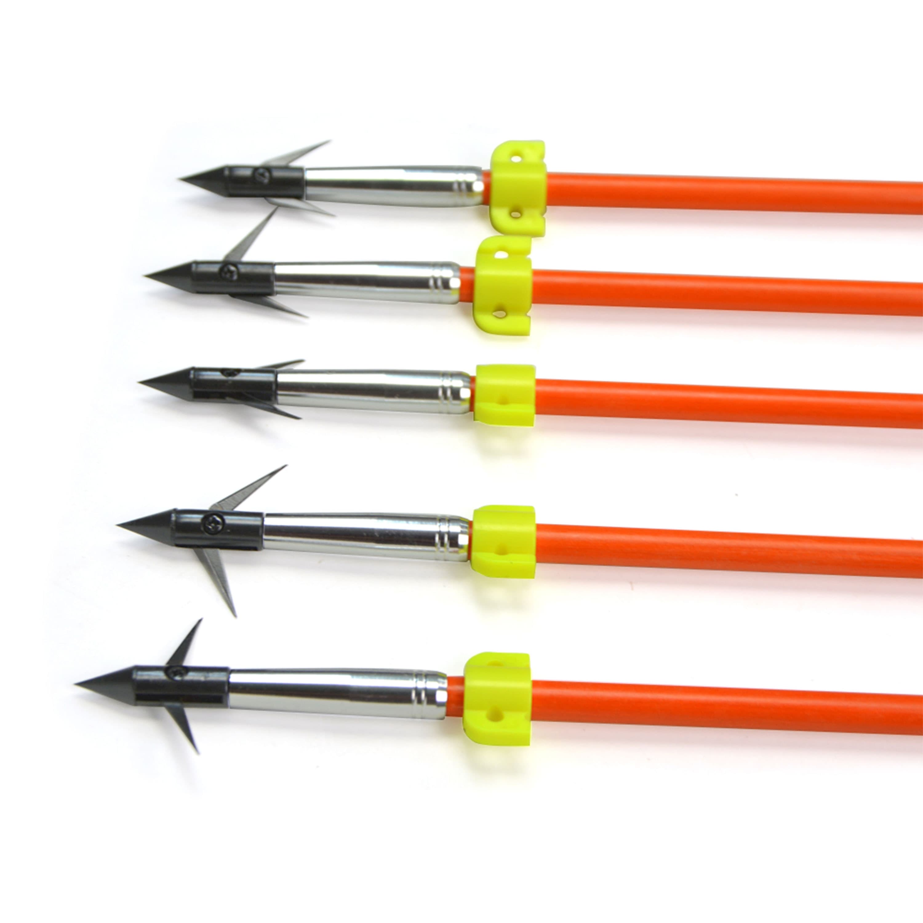 6pcs Bowfishing Archery Fishing Arrow Glue-on Nock Additional Screw