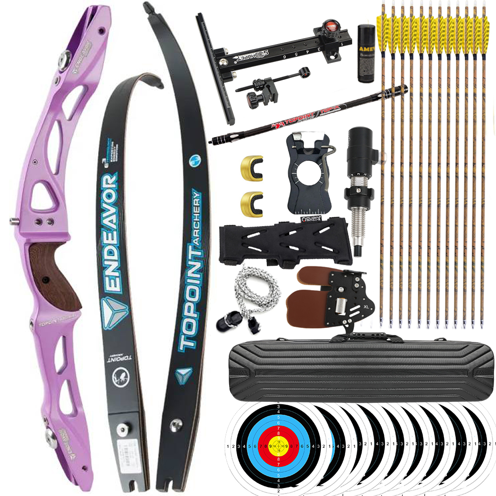 TOPOINT Endeavor R10 66" 68" 70" ILF Target Recurve Bow 16-44# @28"