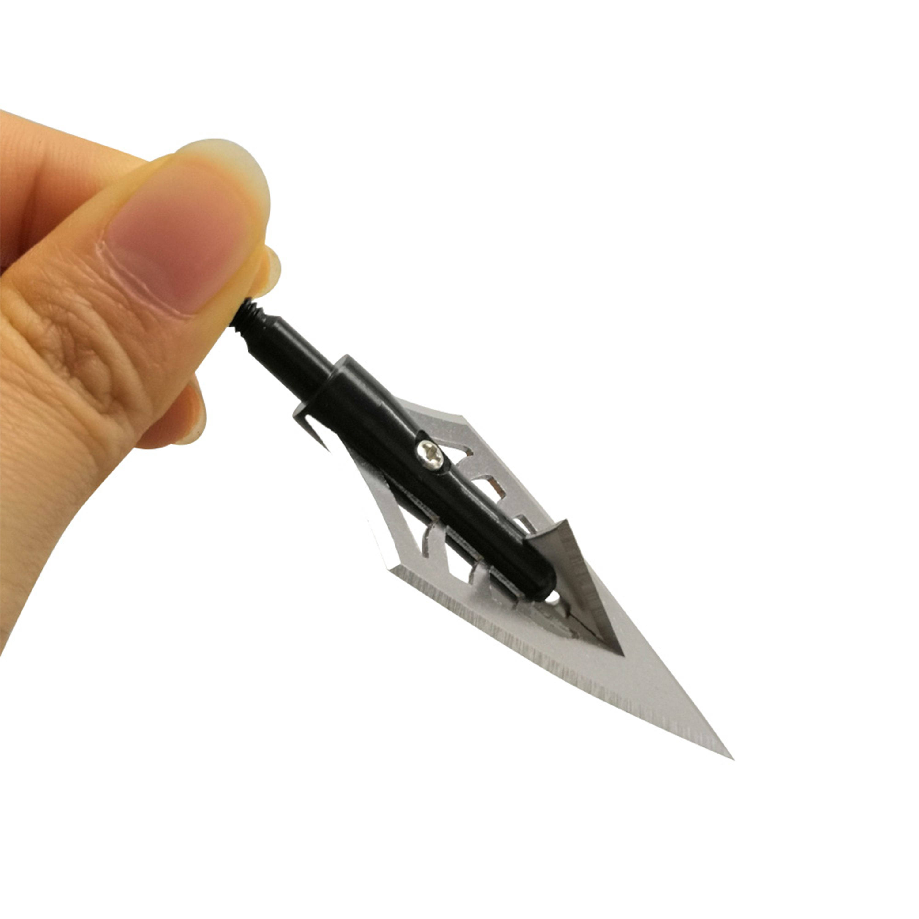 12 Archery Blade Hunting Broadheads Archery Screw Tips Shooting