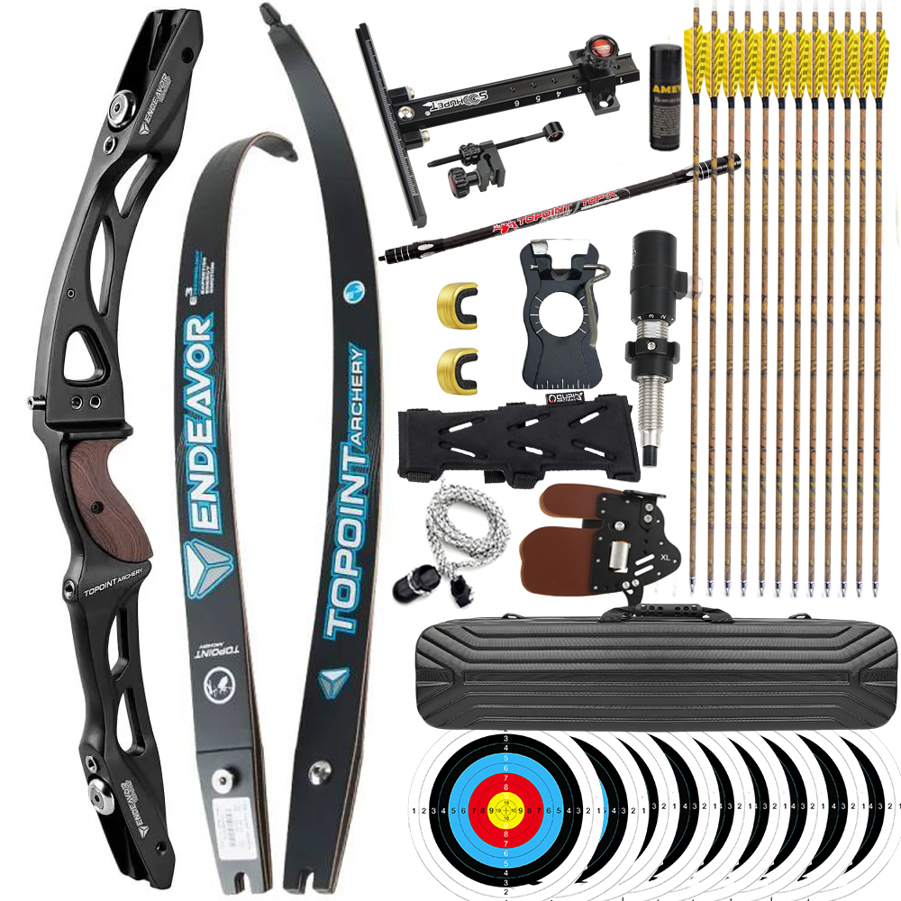 TOPOINT Endeavor R10 66" 68" 70" ILF Target Recurve Bow 16-44# @28"