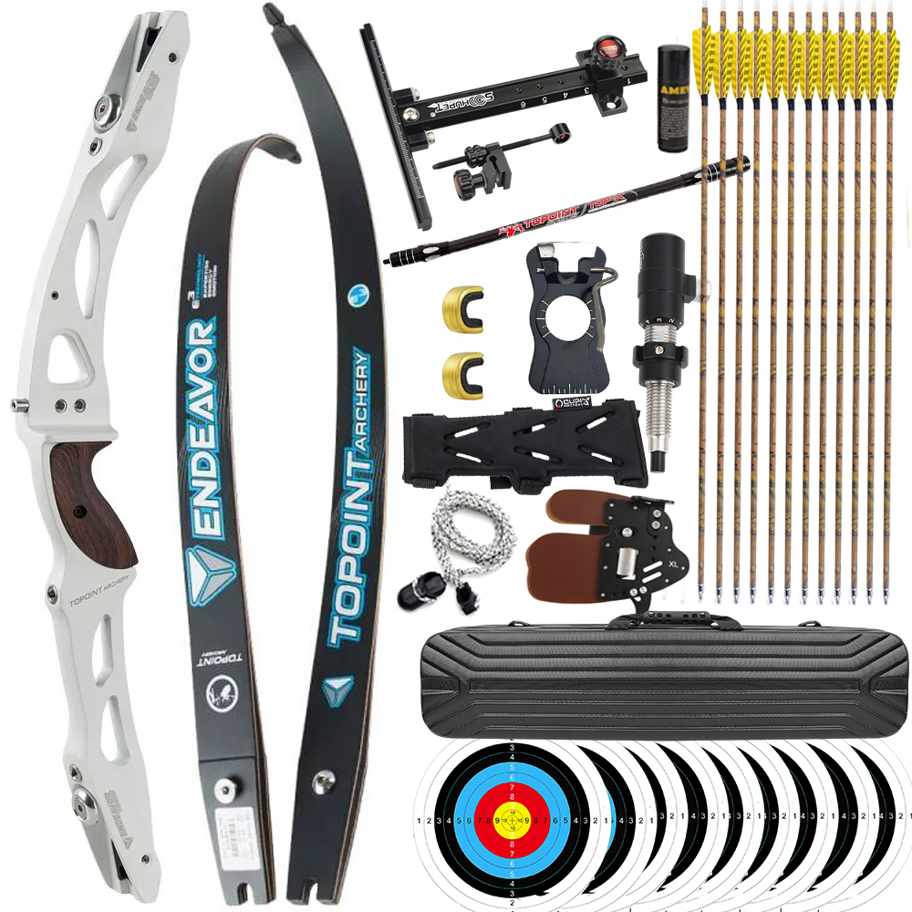TOPOINT Endeavor R10 66" 68" 70" ILF Target Recurve Bow 16-44# @28"