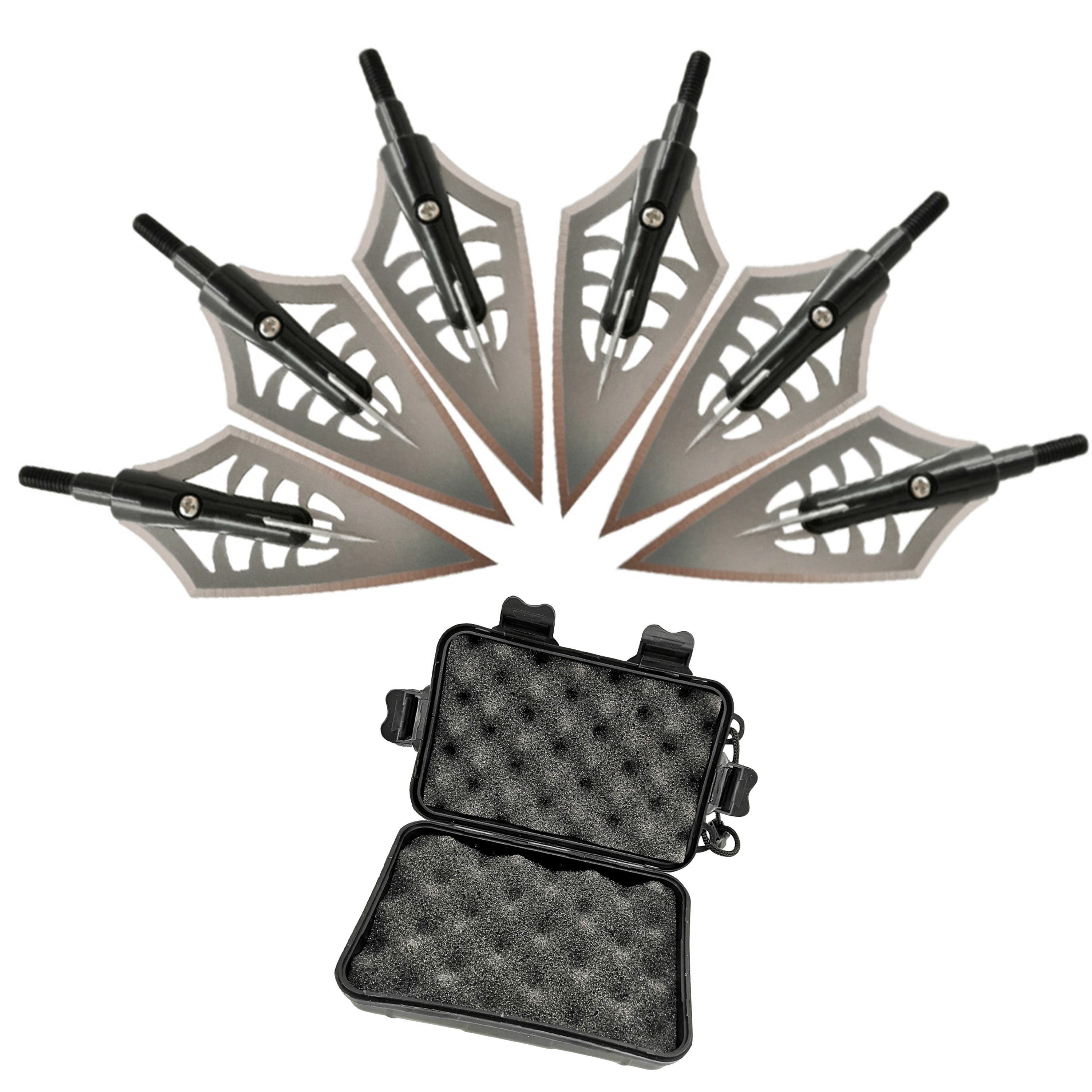 12 Archery Blade Hunting Broadheads Archery Screw Tips Shooting