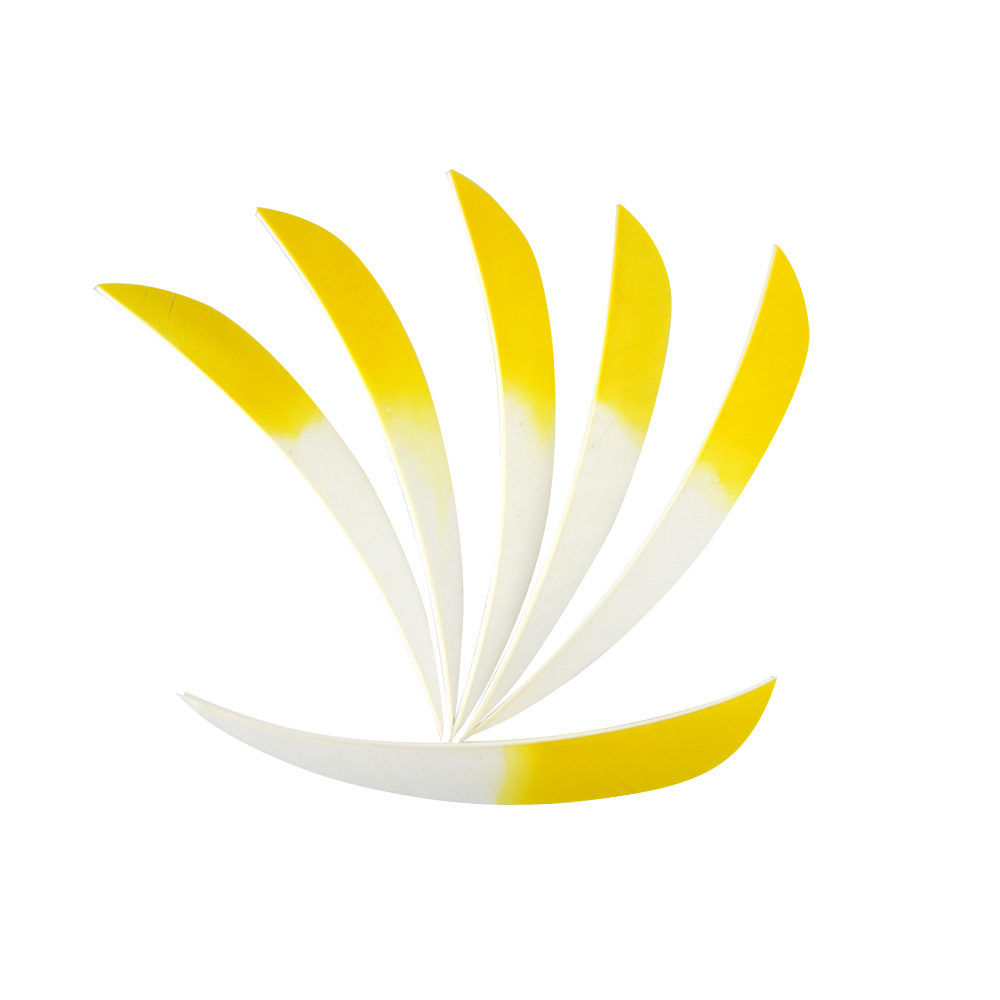  5" Parabolic Feather Fletchings for Arrows (50 Pack) 