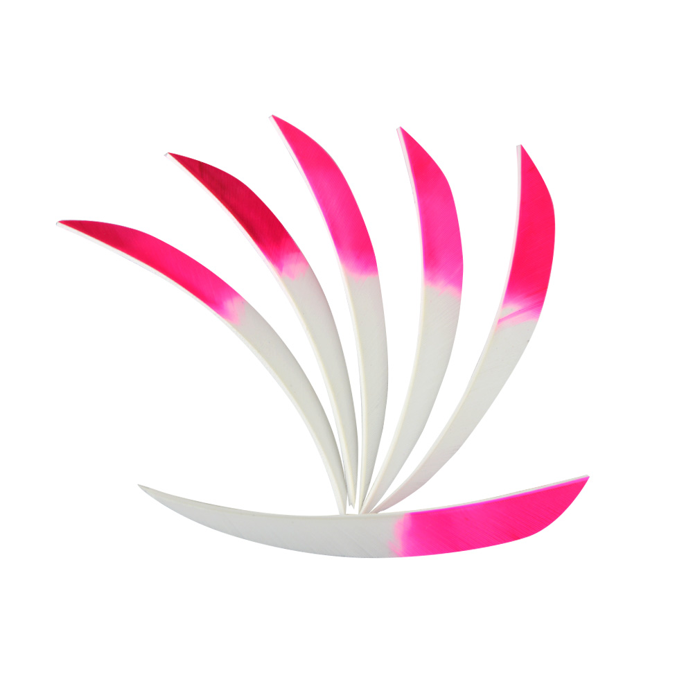  5" Parabolic Feather Fletchings for Arrows (50 Pack) 