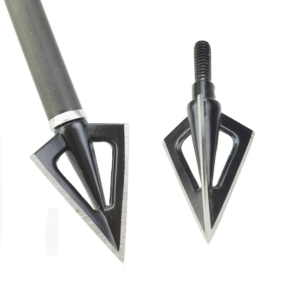 100 Grain Hunting Broadheads Arrow Tips 6 Pack
