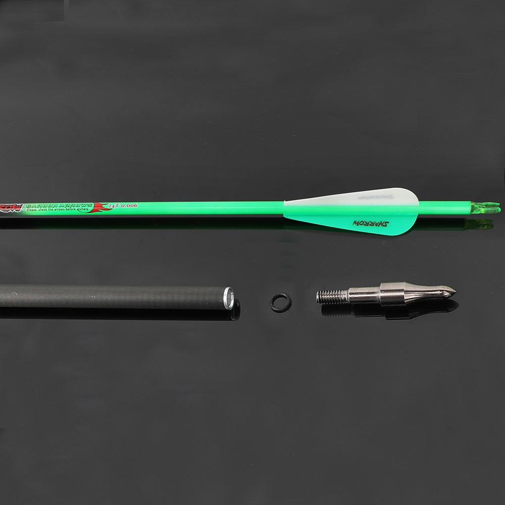  SHARROW 31" Carbon Arrows Hunting Arrows Spine 300-600(12 Pack)