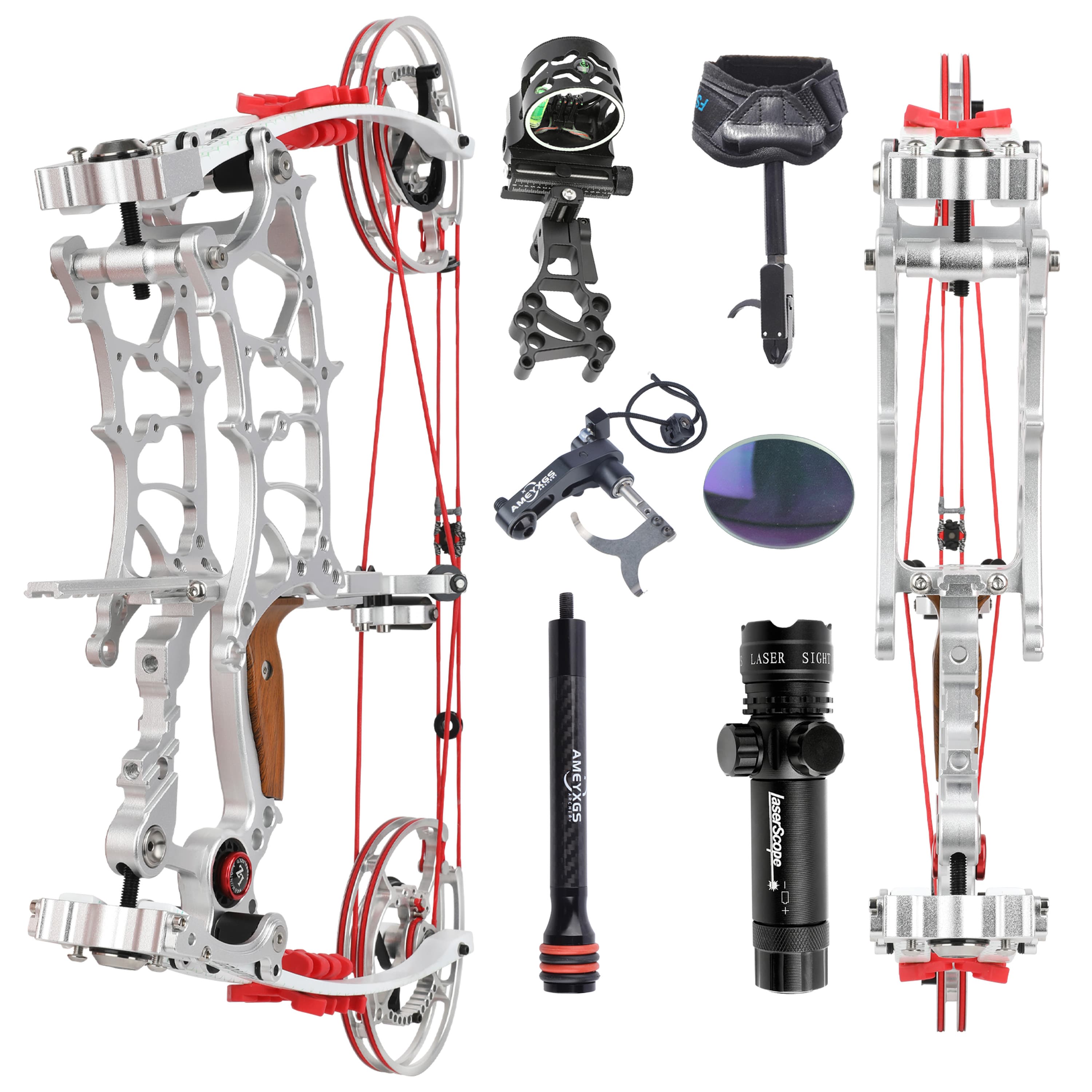 Monster Steel Ball Compound Bow Kit  Dual-use 17" 40-65 lbs