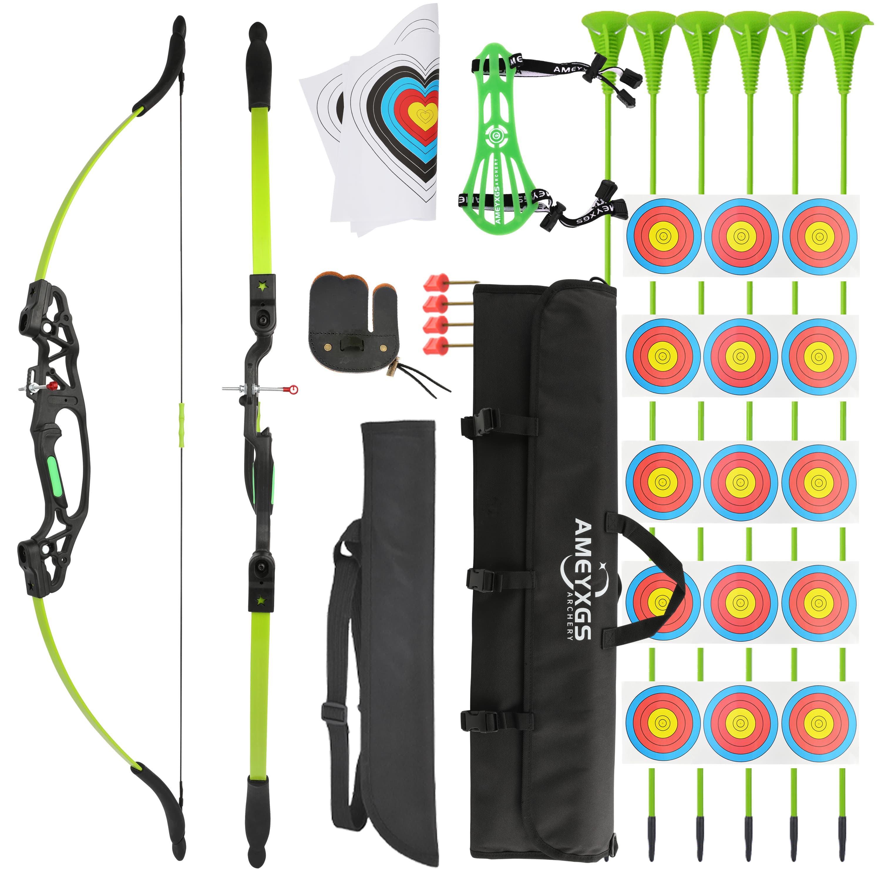 Kids Light weight Compound Bow set Outdoor Archery Gear