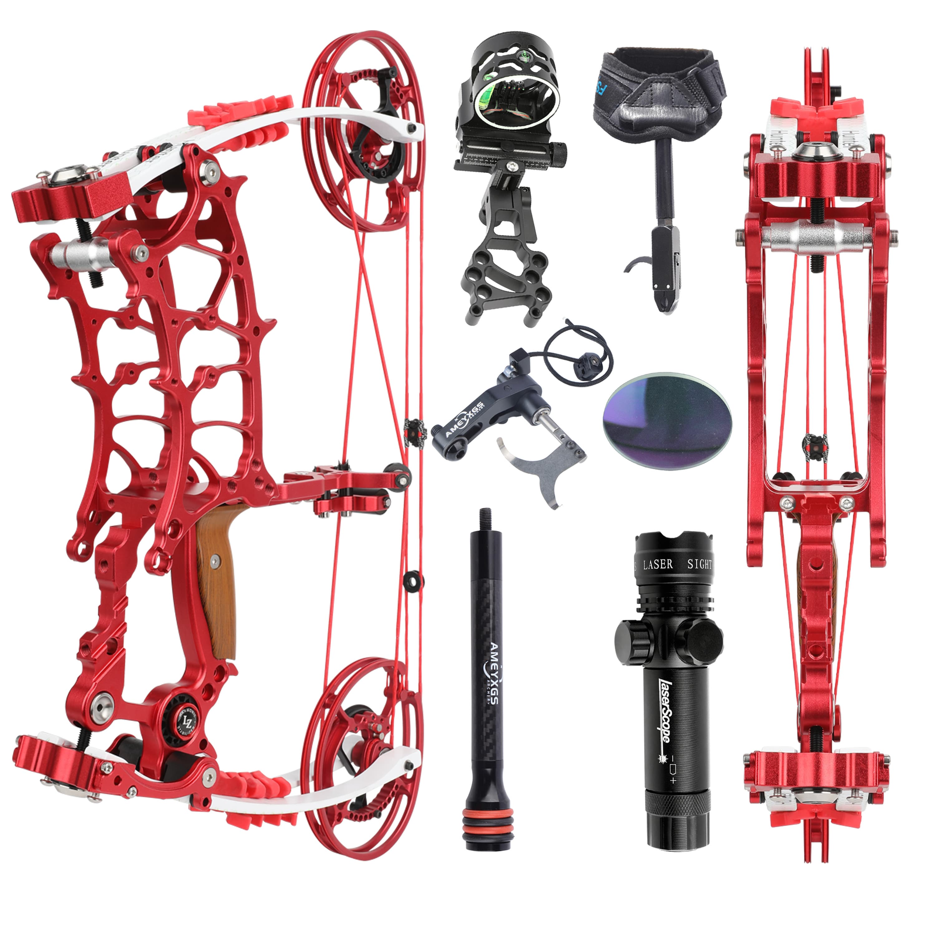 Monster Steel Ball Compound Bow Kit  Dual-use 17" 40-65 lbs