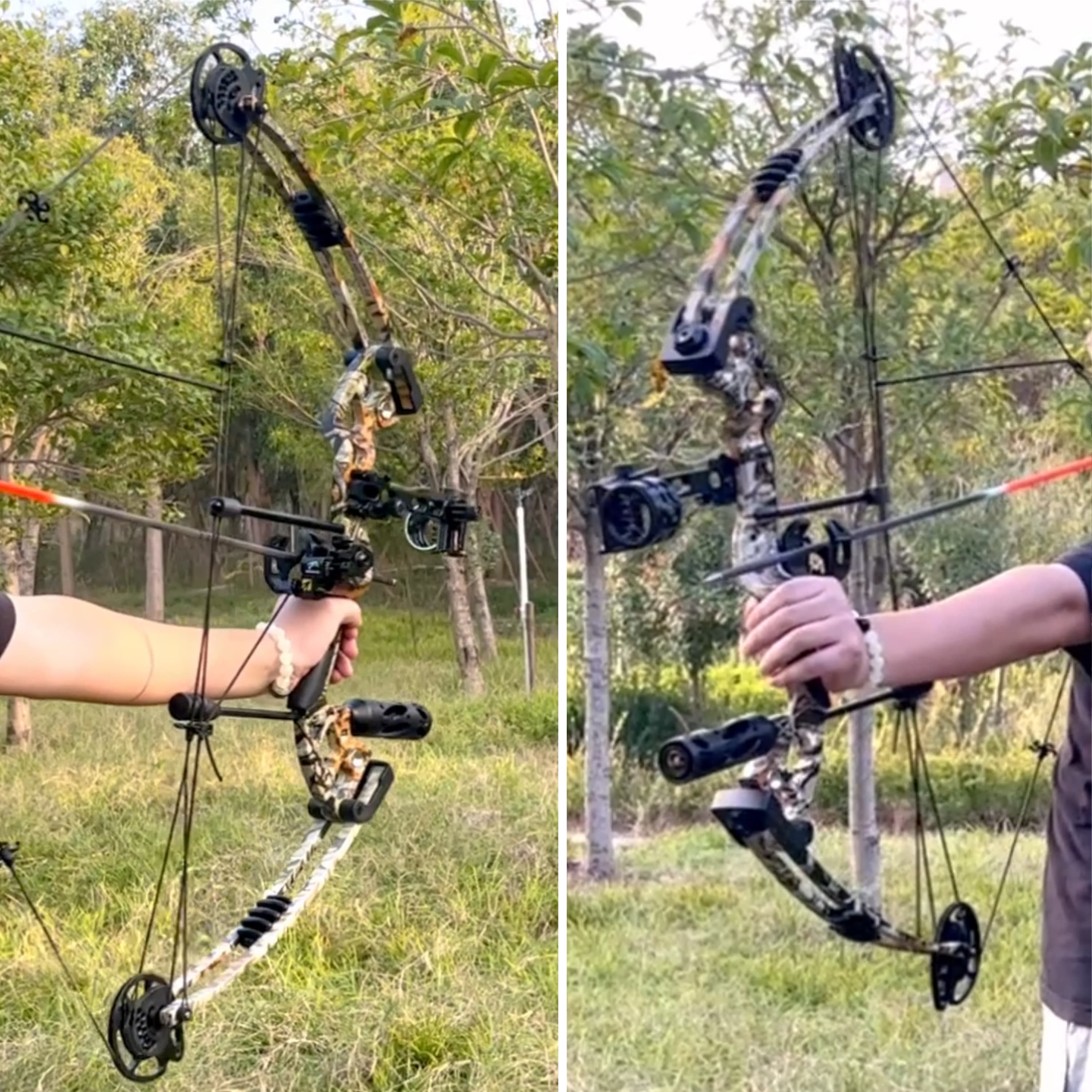 Compound 30-70lbs Adjustable 75% Let-off Professional Fishing Kit