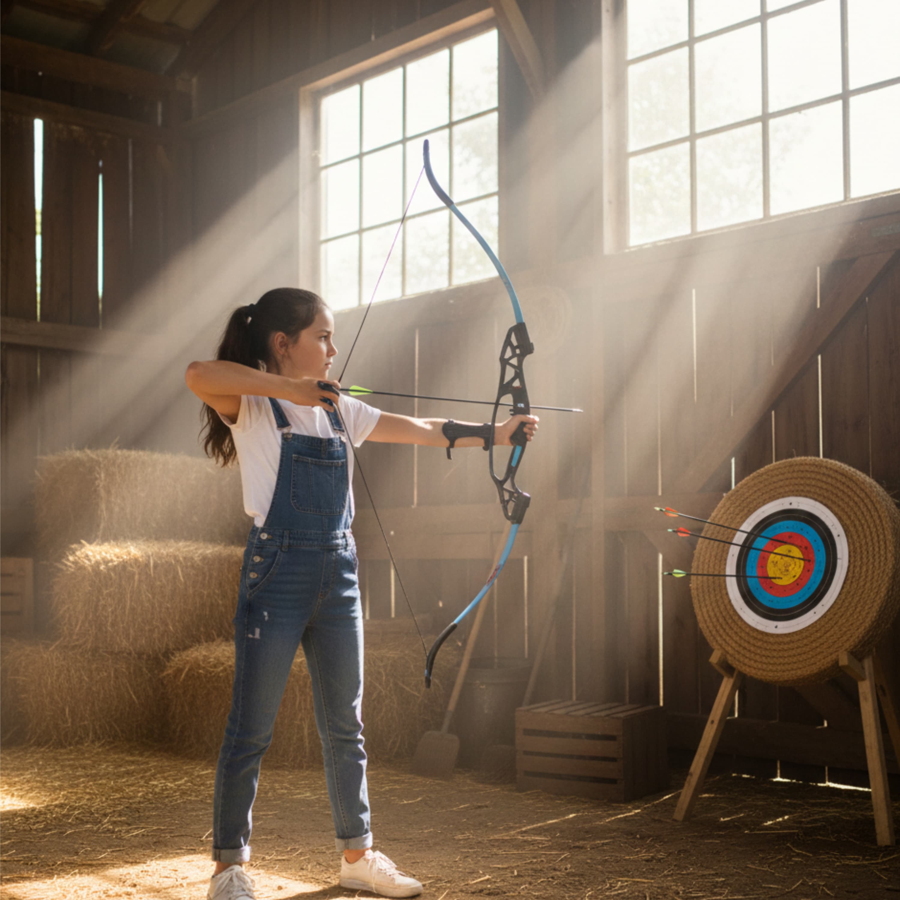 Kids Light weight Compound Bow set Outdoor Archery Gear