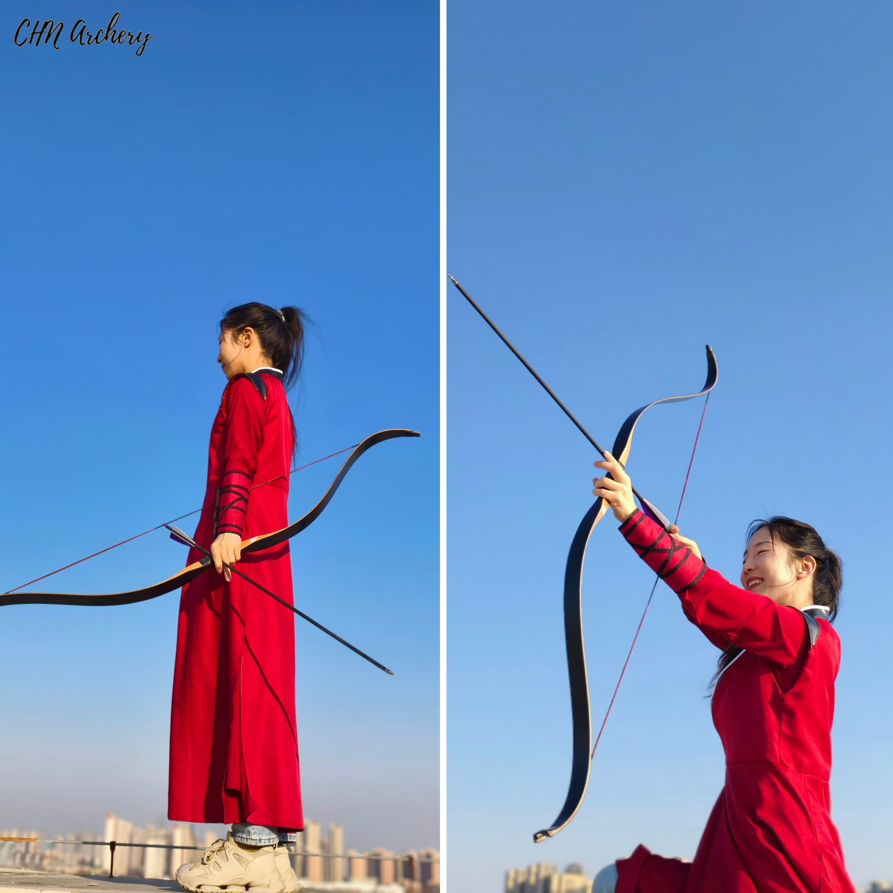 Longbow 15-50 lbs Hunting Traditional Bow  Horsebow