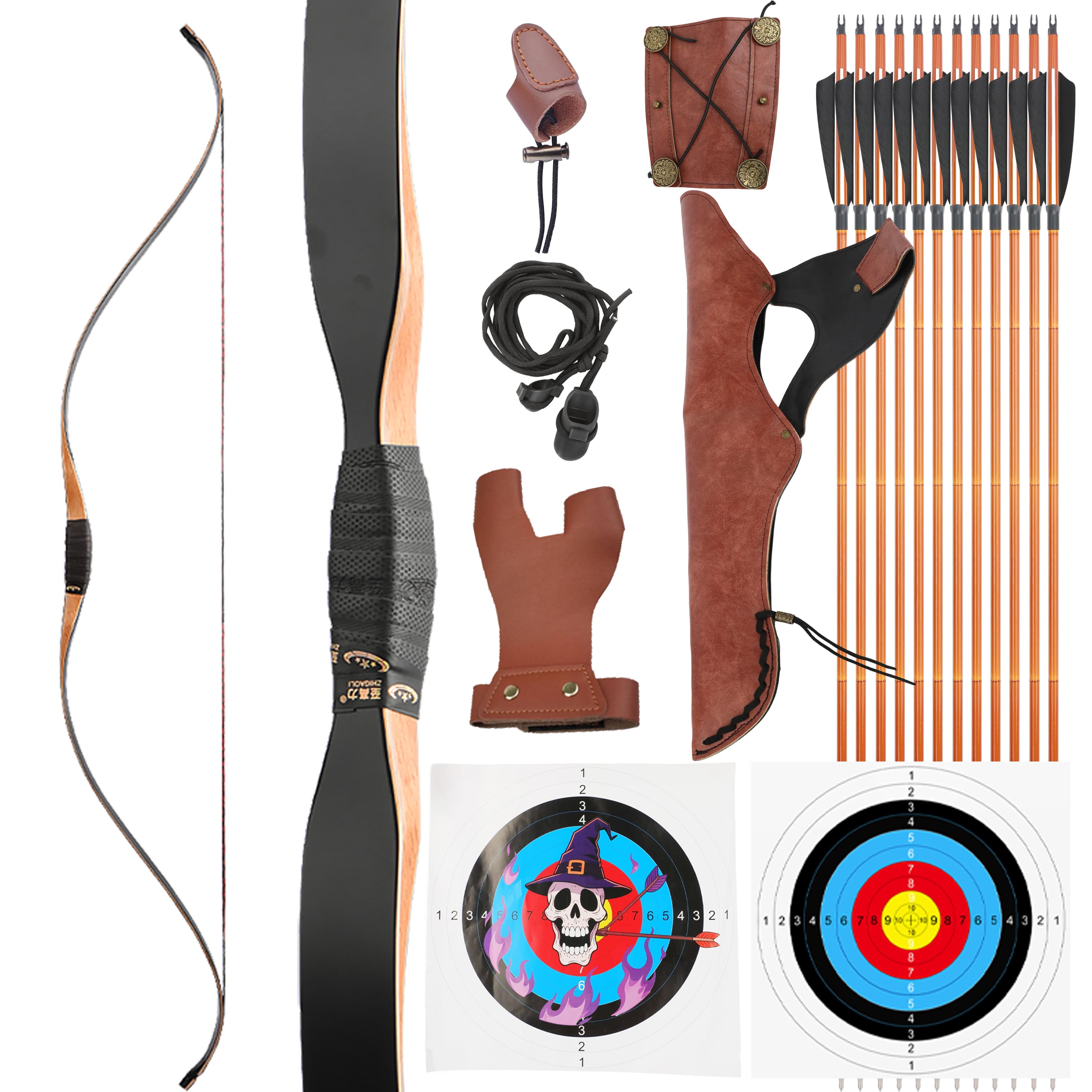 Longbow 15-50 lbs Hunting Traditional Bow  Horsebow