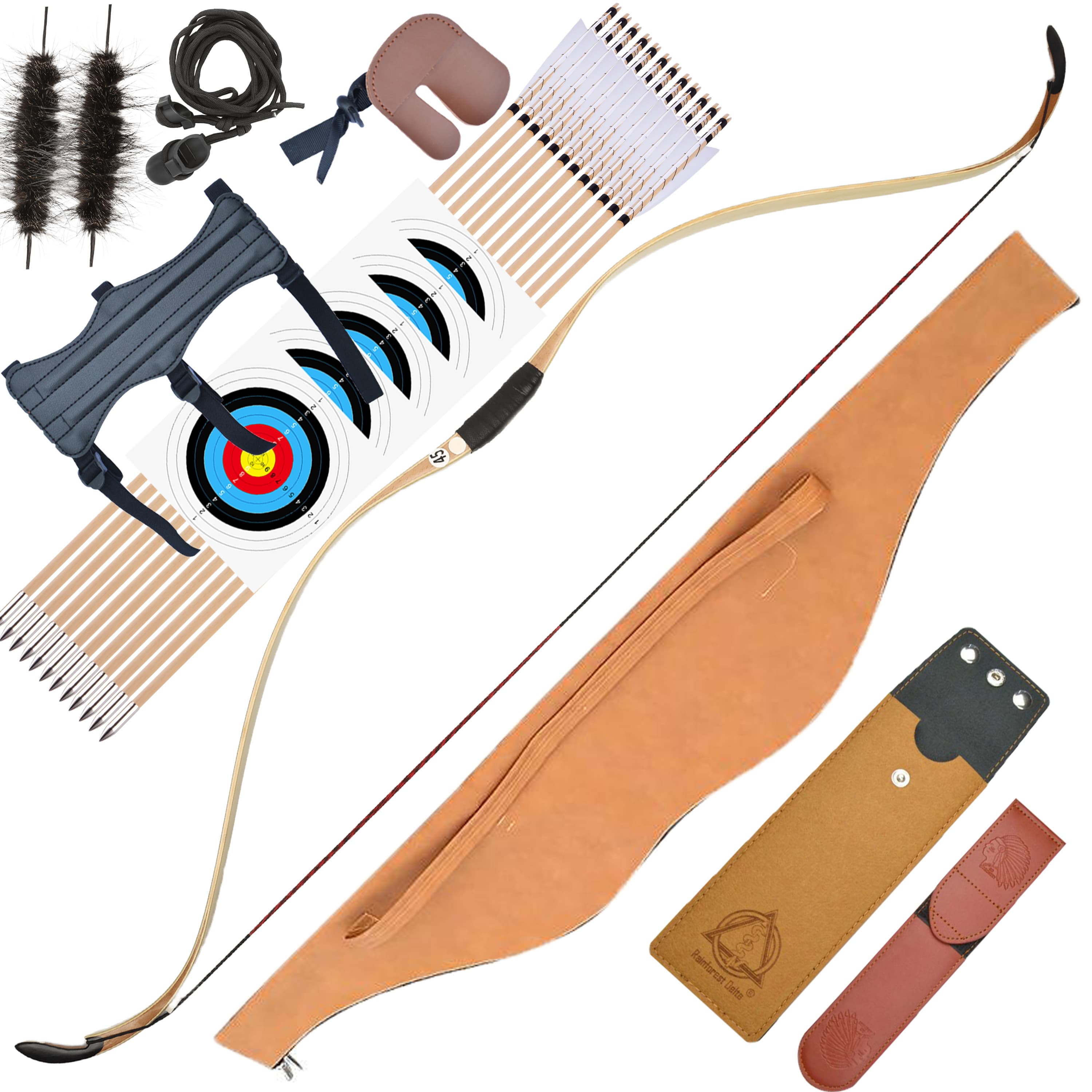 Longbow 20-45 lbs Hunting Traditional Bow  Horsebow