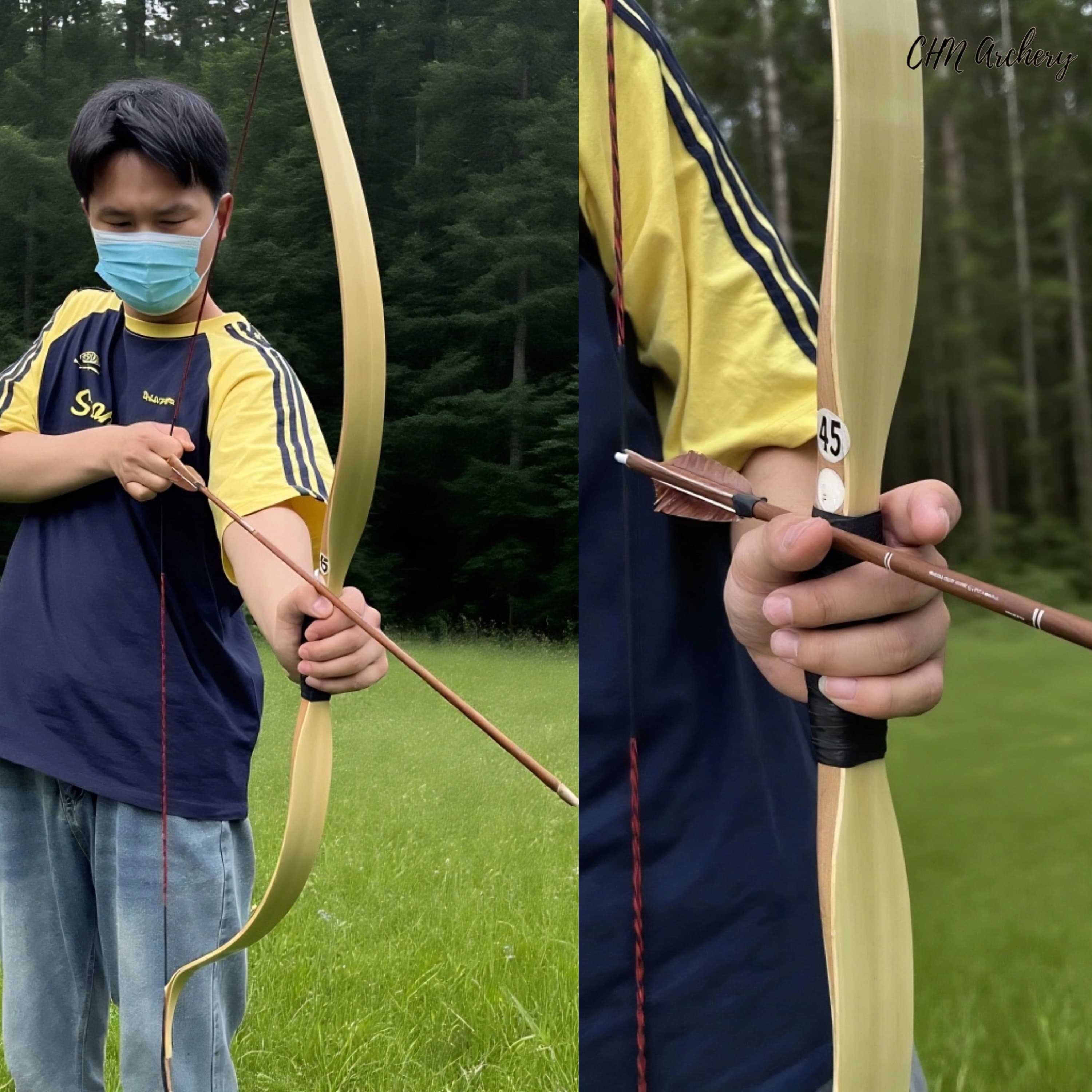 Longbow 20-45 lbs Hunting Traditional Bow  Horsebow