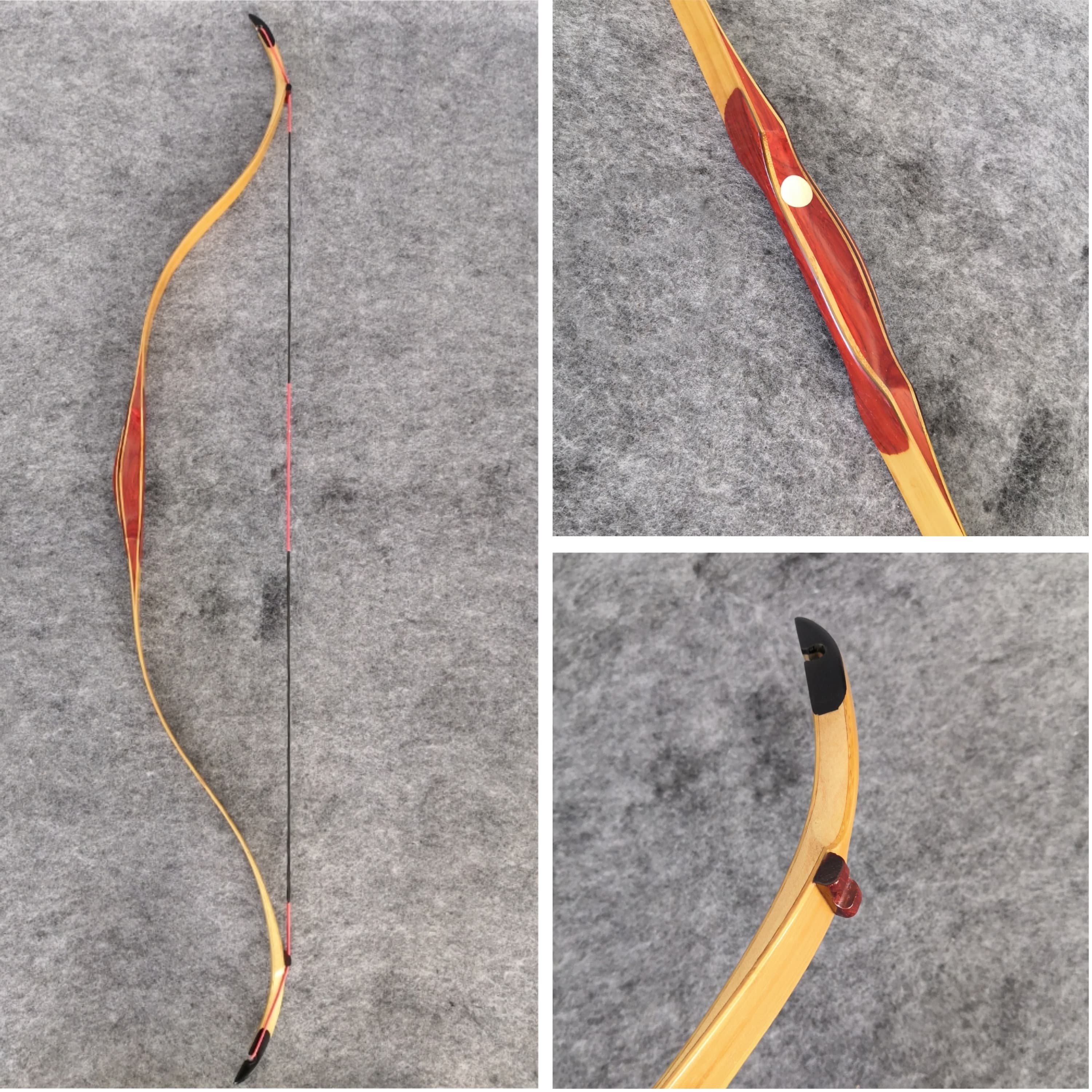 L/RH Traditional Bow Kit 15-50lbs Archery Hunting Longbow