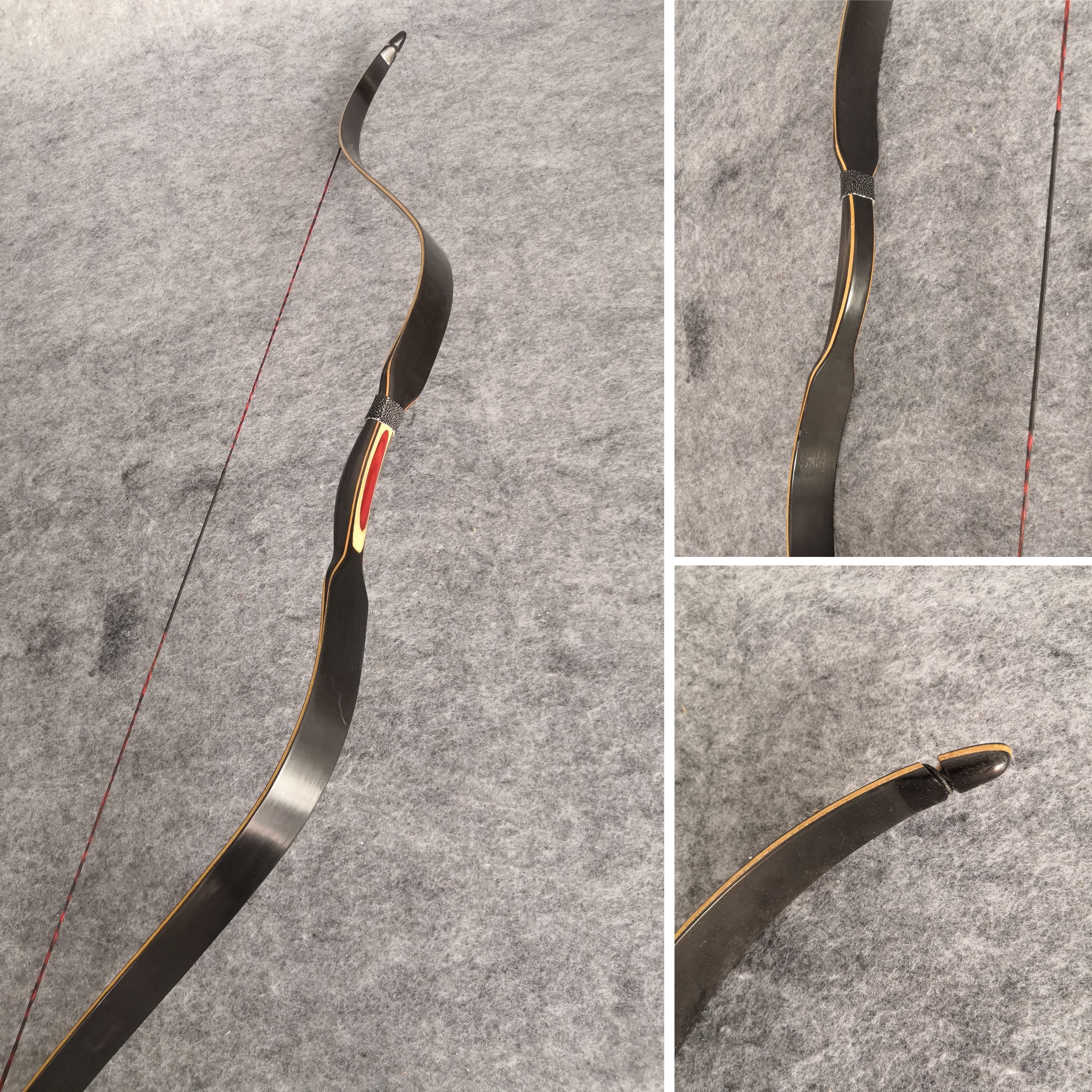 20-35lbs Archery Traditional Bow L/RH Hunting Longbow 