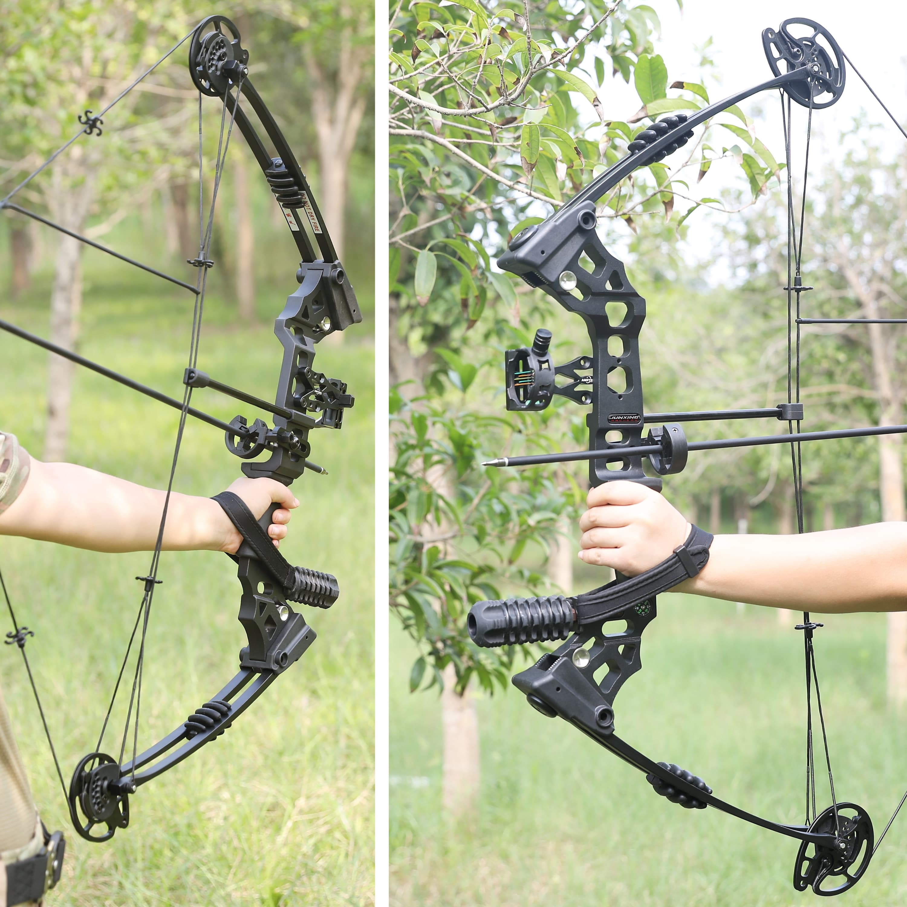 20-70lbs Compound Bow Set L/RH Archery Hunting IBO320fps
