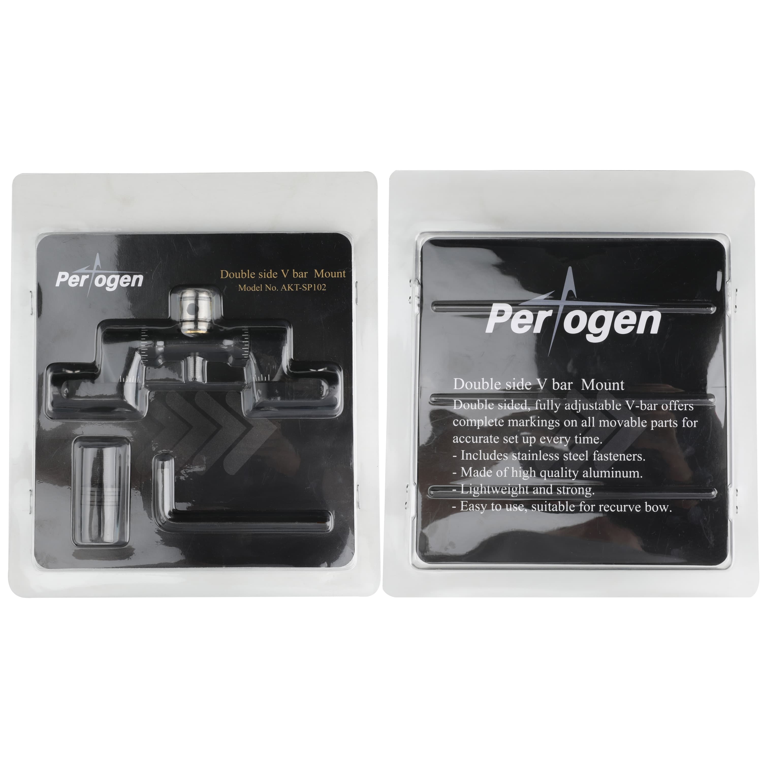 AKT-SP102 Fully Adjustable Double V-Bar Mount with Eye Bolt-CHN Archery
