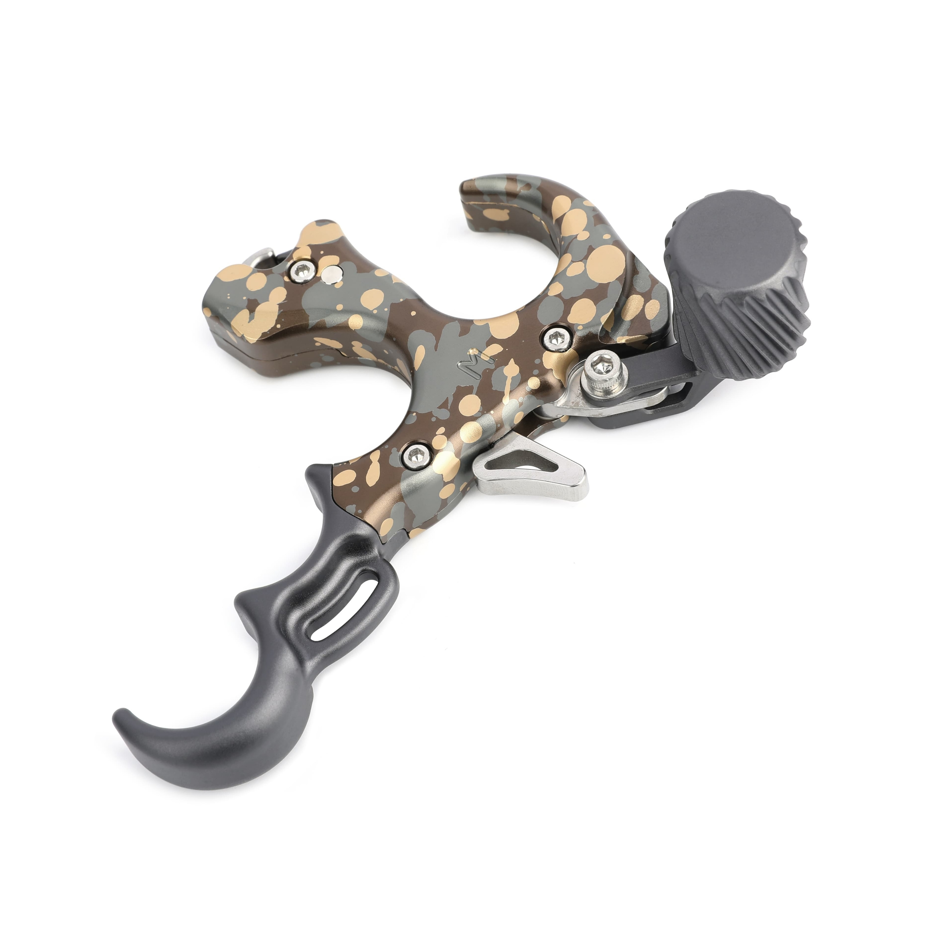 UV Button Release Anodized/Camo 3/4 Finger Release - Aluminum-CHN Archery