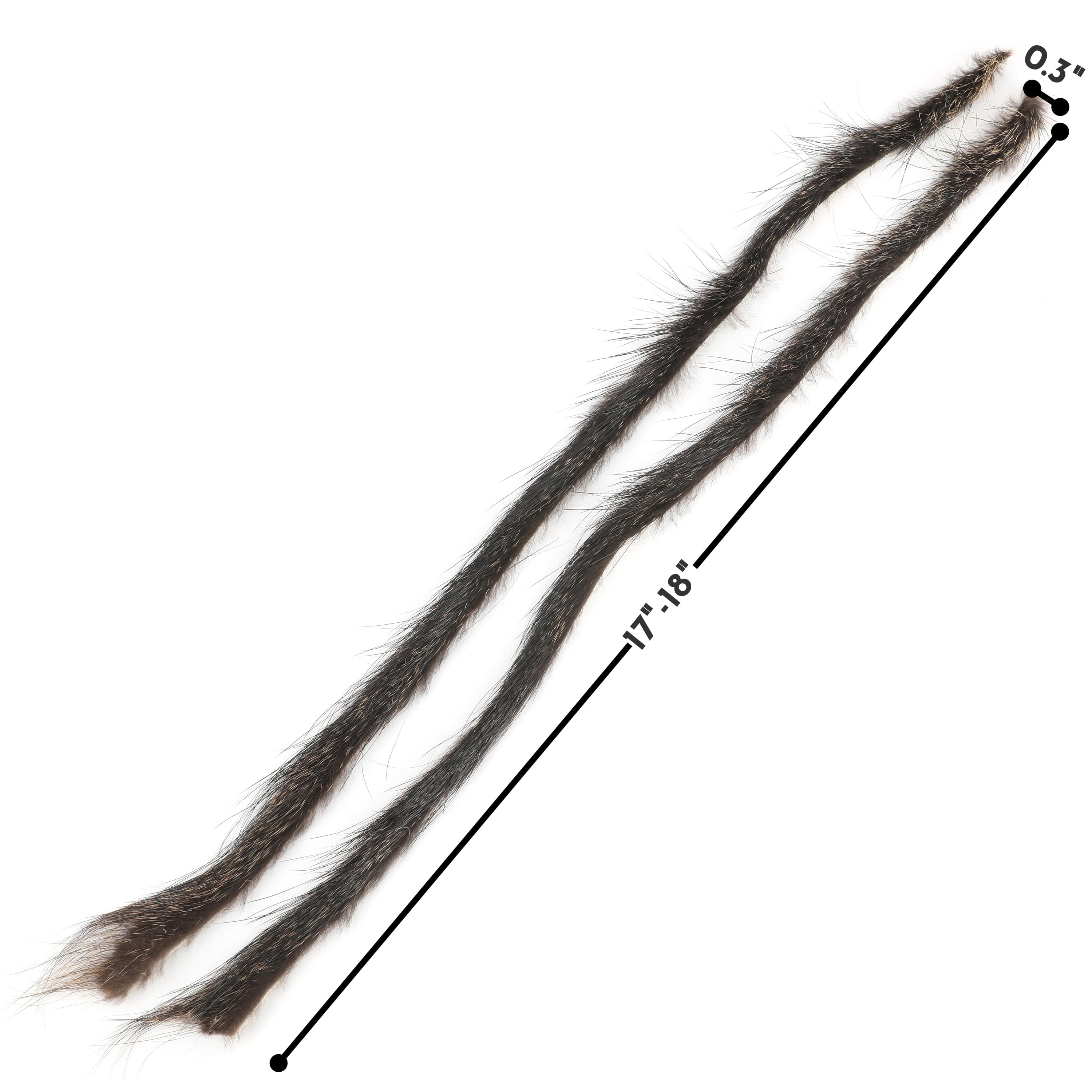 Natural Beaver Fur Bow String Silencers for Traditional Bow (2 Pack)-CHN Archery