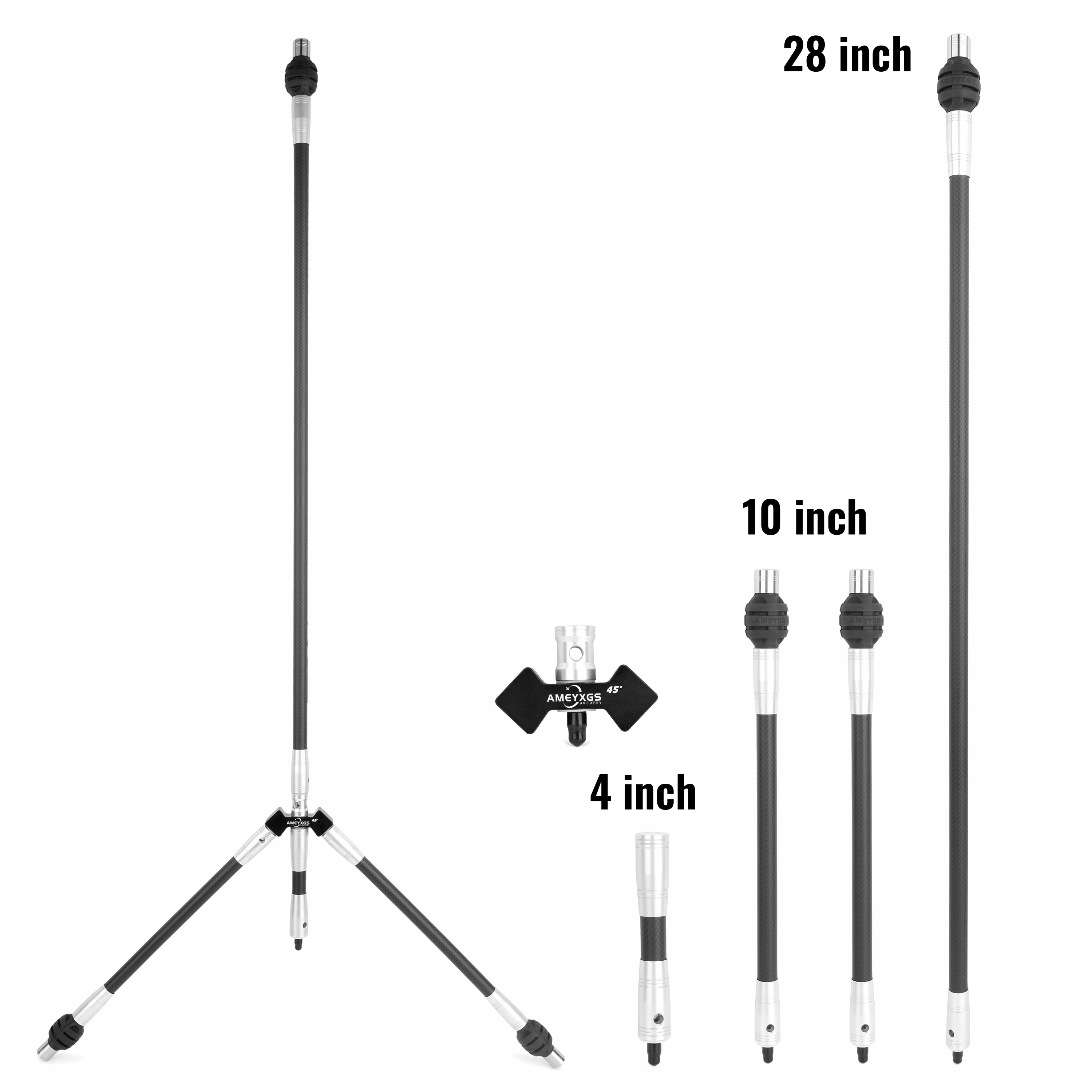 AMEYXGS 3K Carbon Target Bow Stabilizer Kit - 28 Inch 30 Inch-CHN Archery