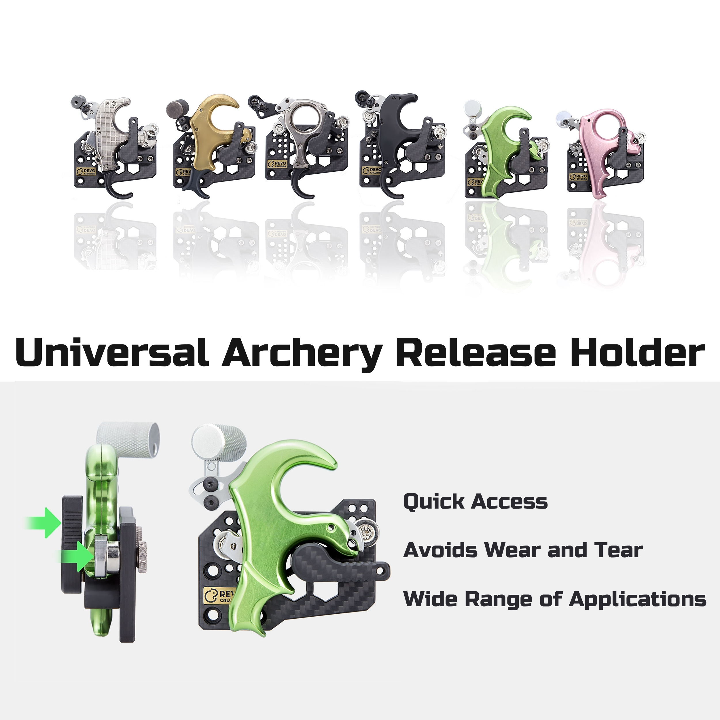 REVO Universal Archery Release Holder Magnetic Modules-CHN Archery