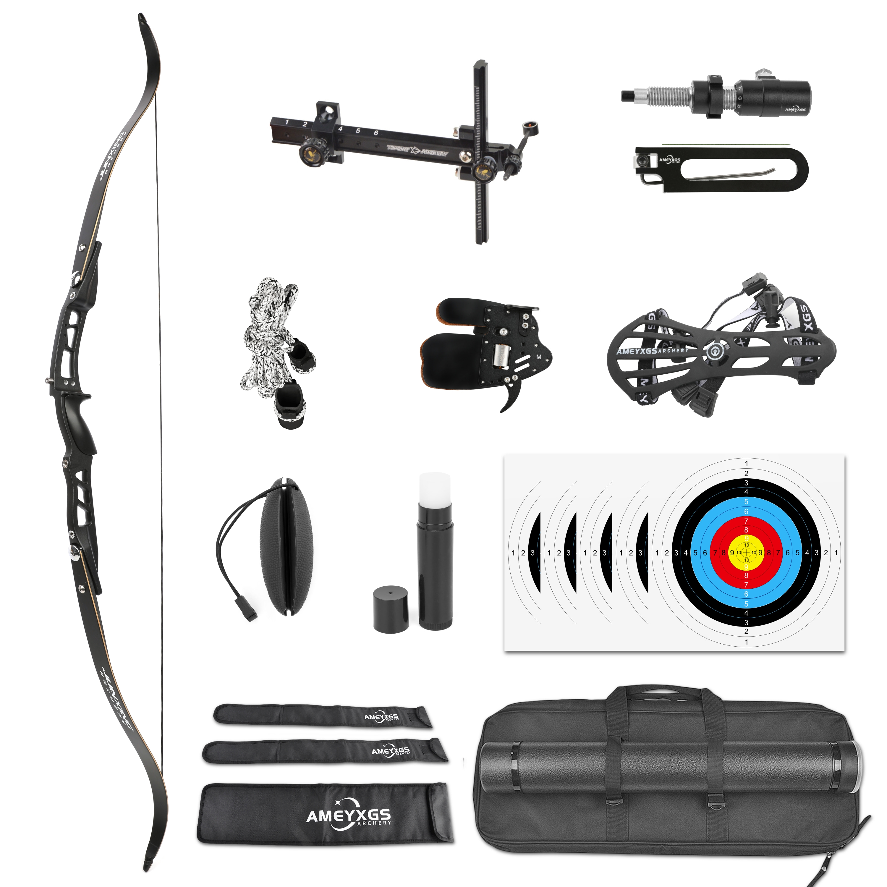 JUNXING F167 66" Competition ILF Target Recurve Bow 20-40# @28"-CHN Archery