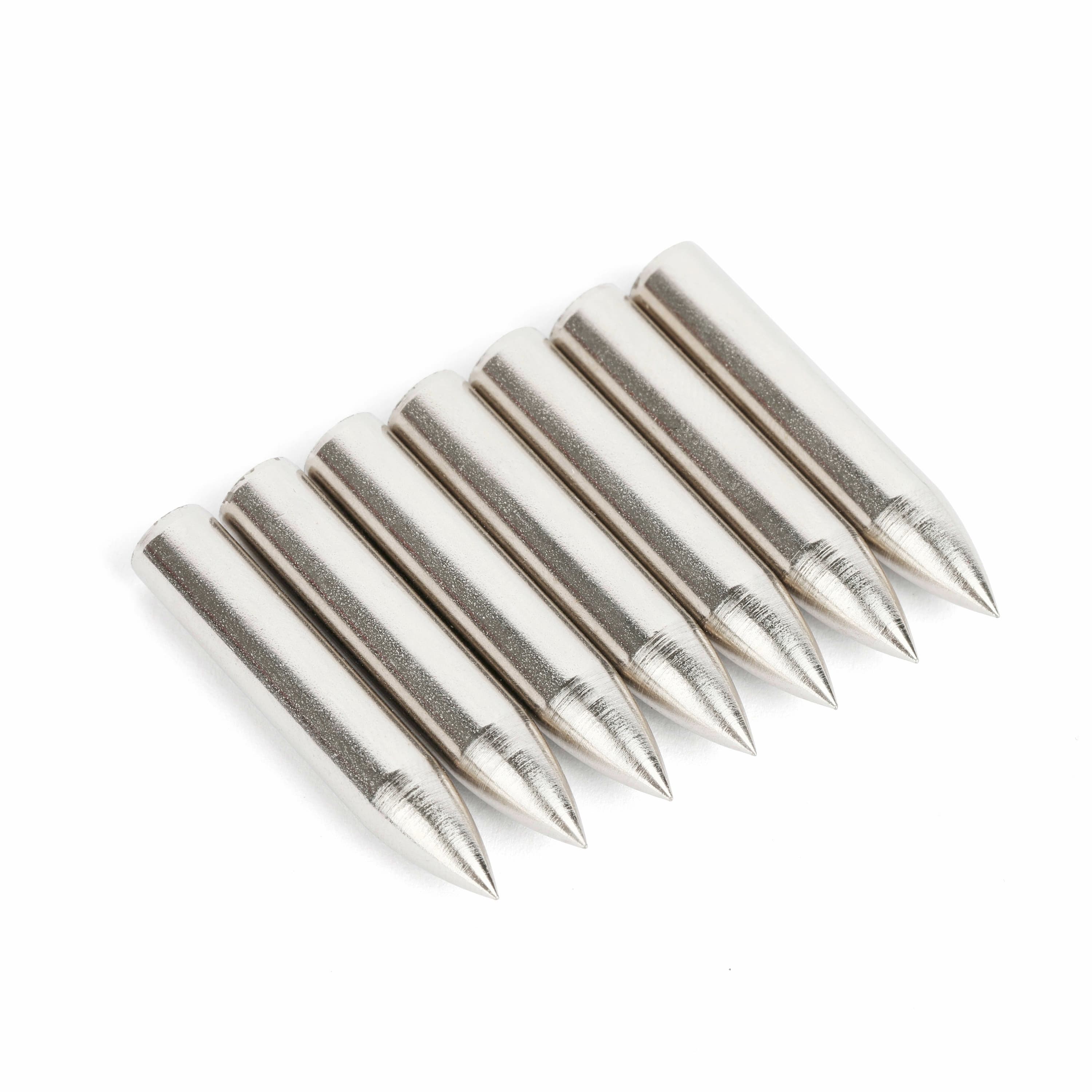 Stainless Steel Glue-On Field Points for Wood Arrows (12 Pack)-CHN Archery