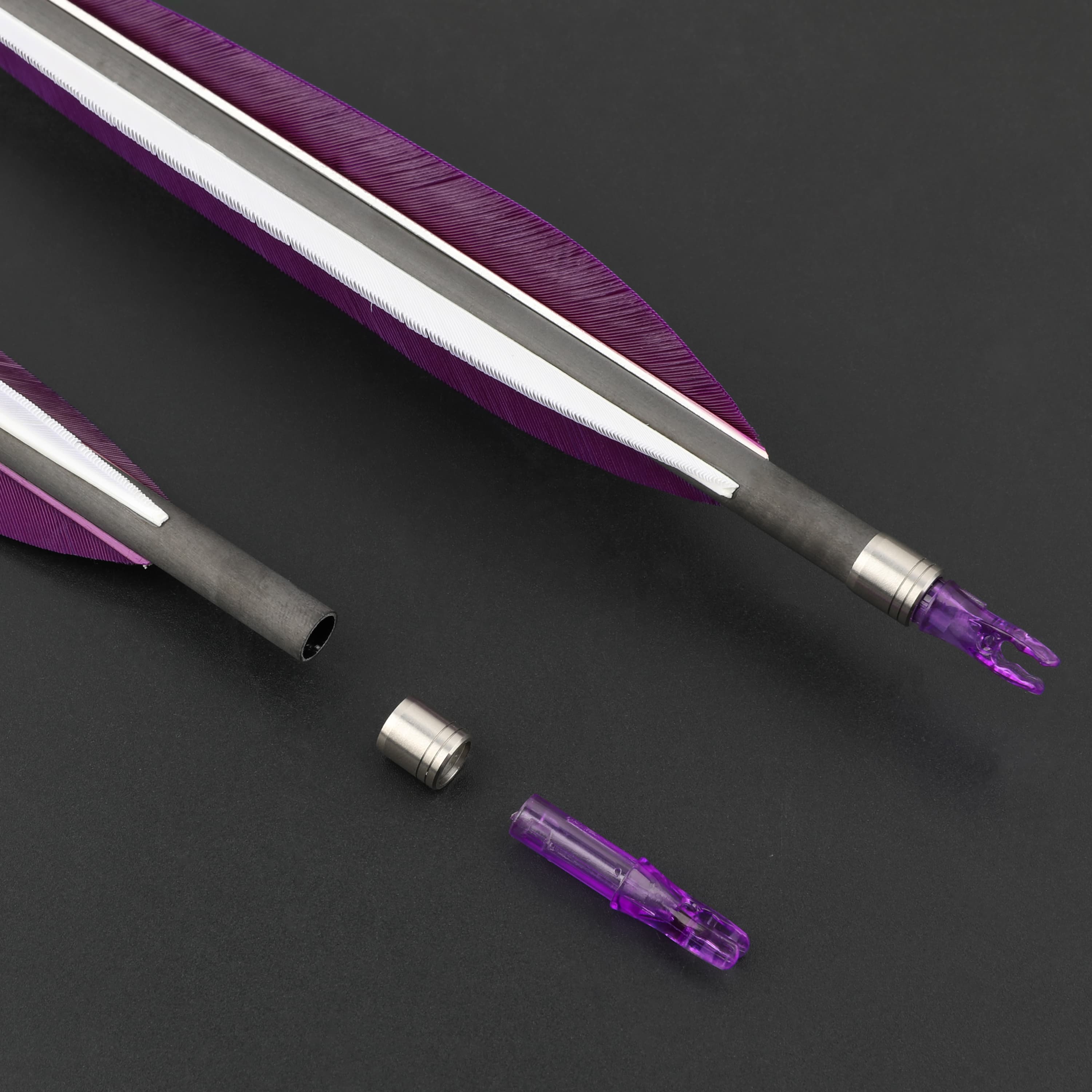 Arrow Nock Collars 6.2 mm Stainless Steel (12 Pack)CHN Archery