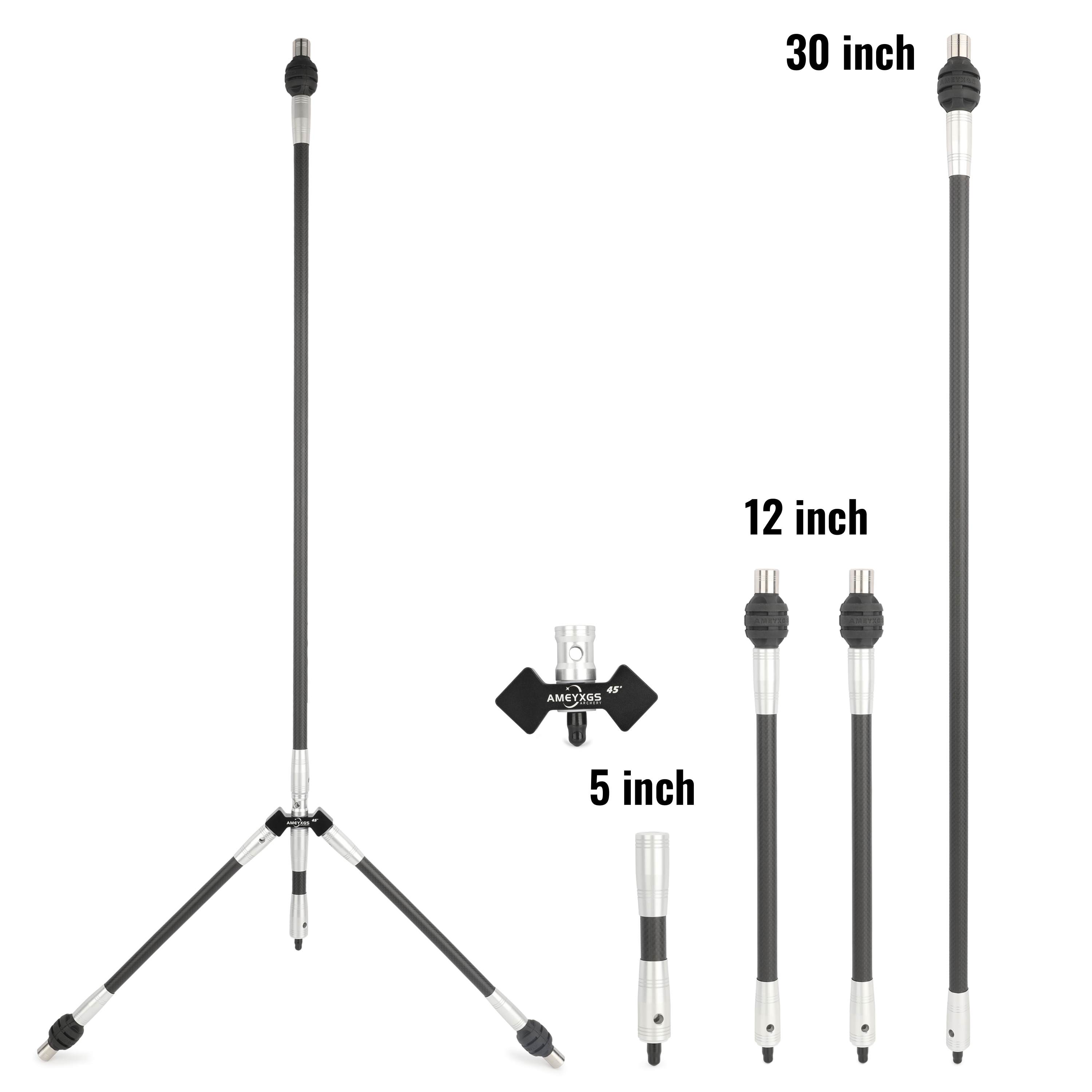 AMEYXGS 3K Carbon Target Bow Stabilizer Kit - 28 Inch 30 Inch-CHN Archery