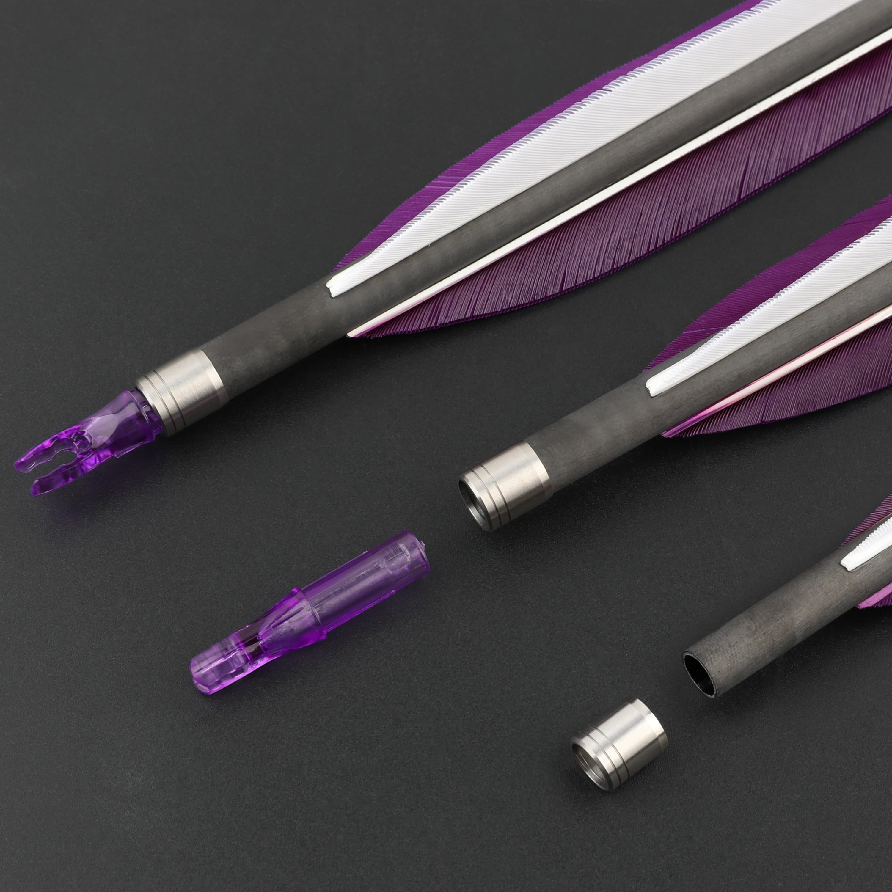 Arrow Nock Collars 6.2 mm Stainless Steel (12 Pack)CHN Archery