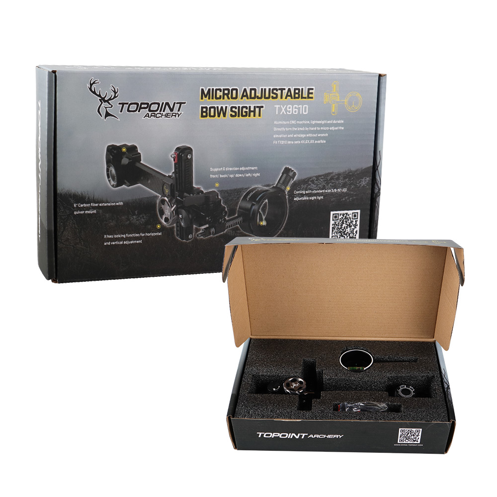 TOPOINT TX9610 Micro Adjustable Bow Sight Carbon Extension-CHN Archery